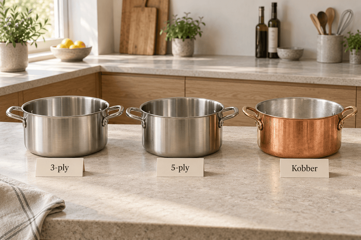 3-ply vs. 5-ply vs. kobber – hvilket kogegrej skal du vælge?