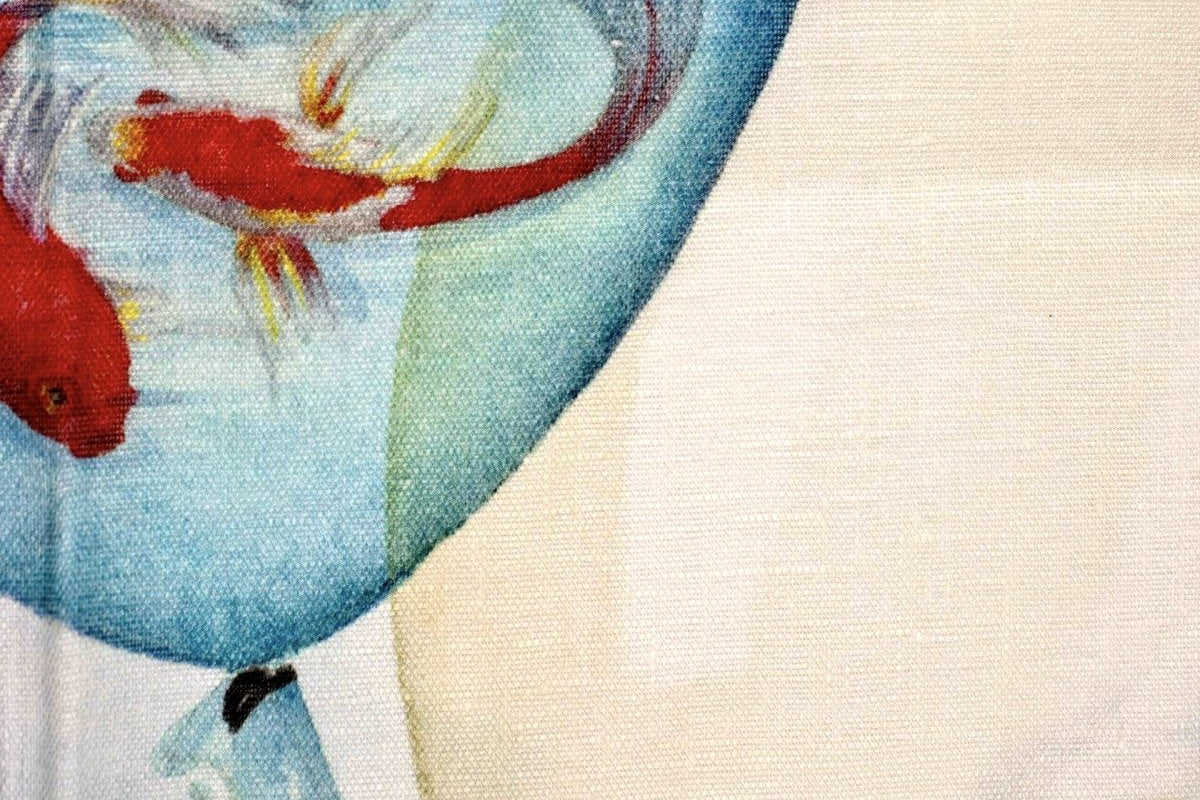 Balloons water – viskestykke i hør, fra Tessitura Toscana Telerie