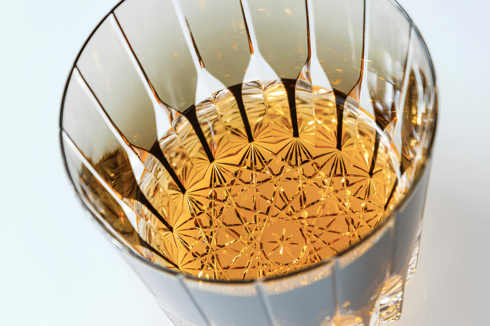 Røget whiskyglas i krystal, fra Kagami Crystal