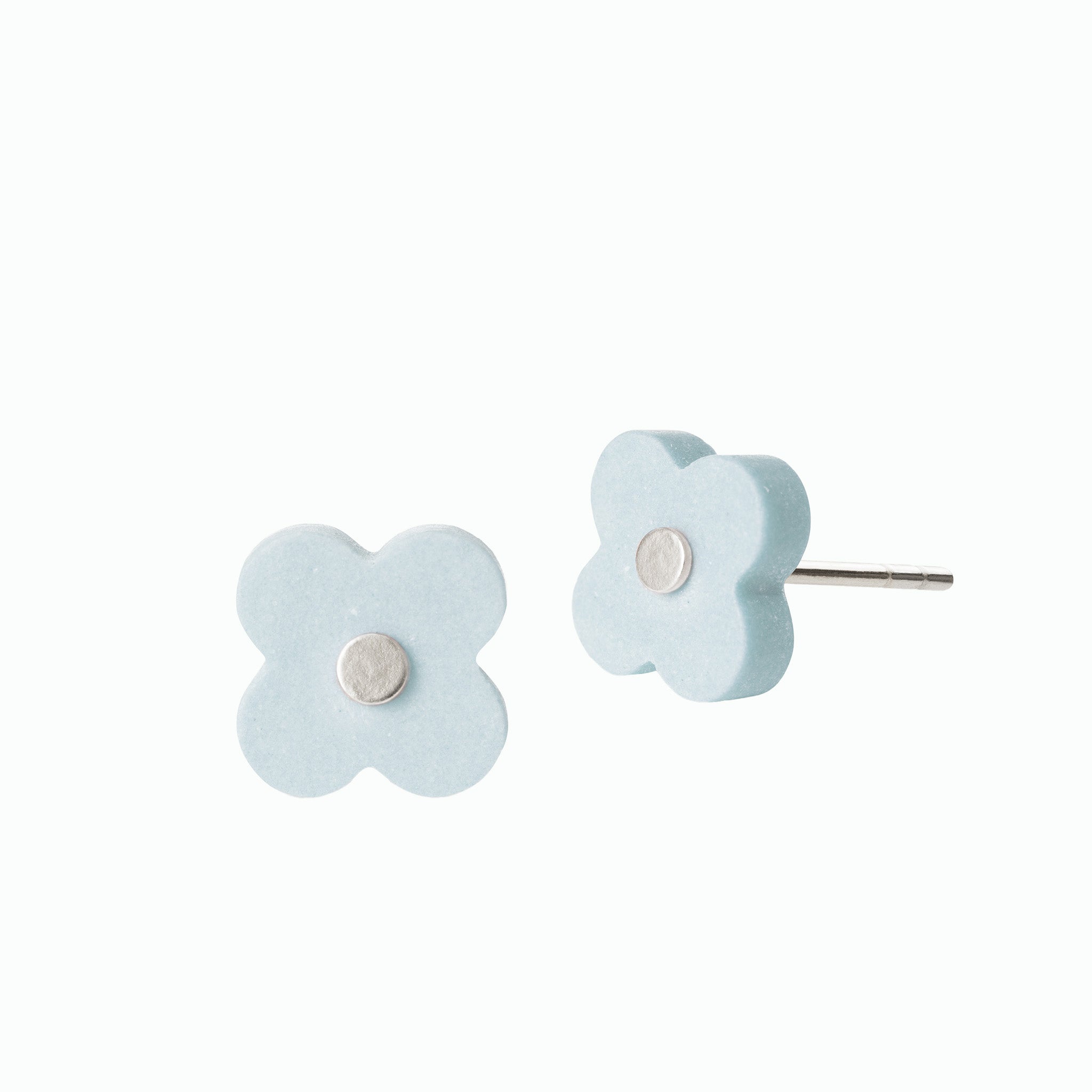 AURA ear studs · CLOUD BLUE