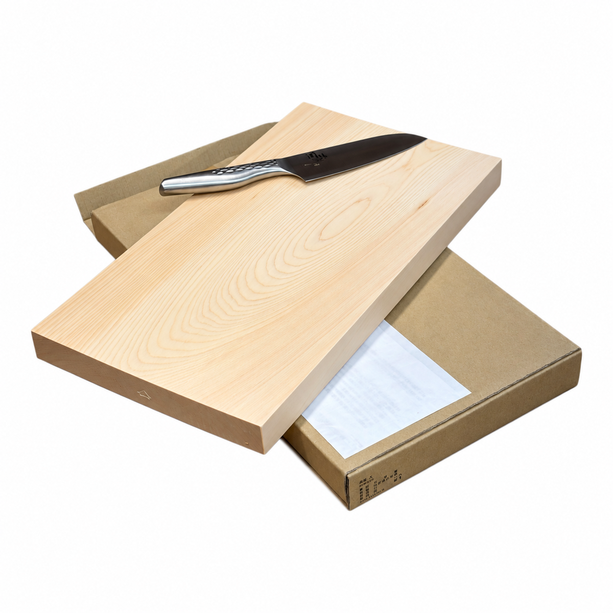 Skjærefjøl i japansk hinoki-sypress, 3 cm tykk, 42 x 23 cm – Hinoki