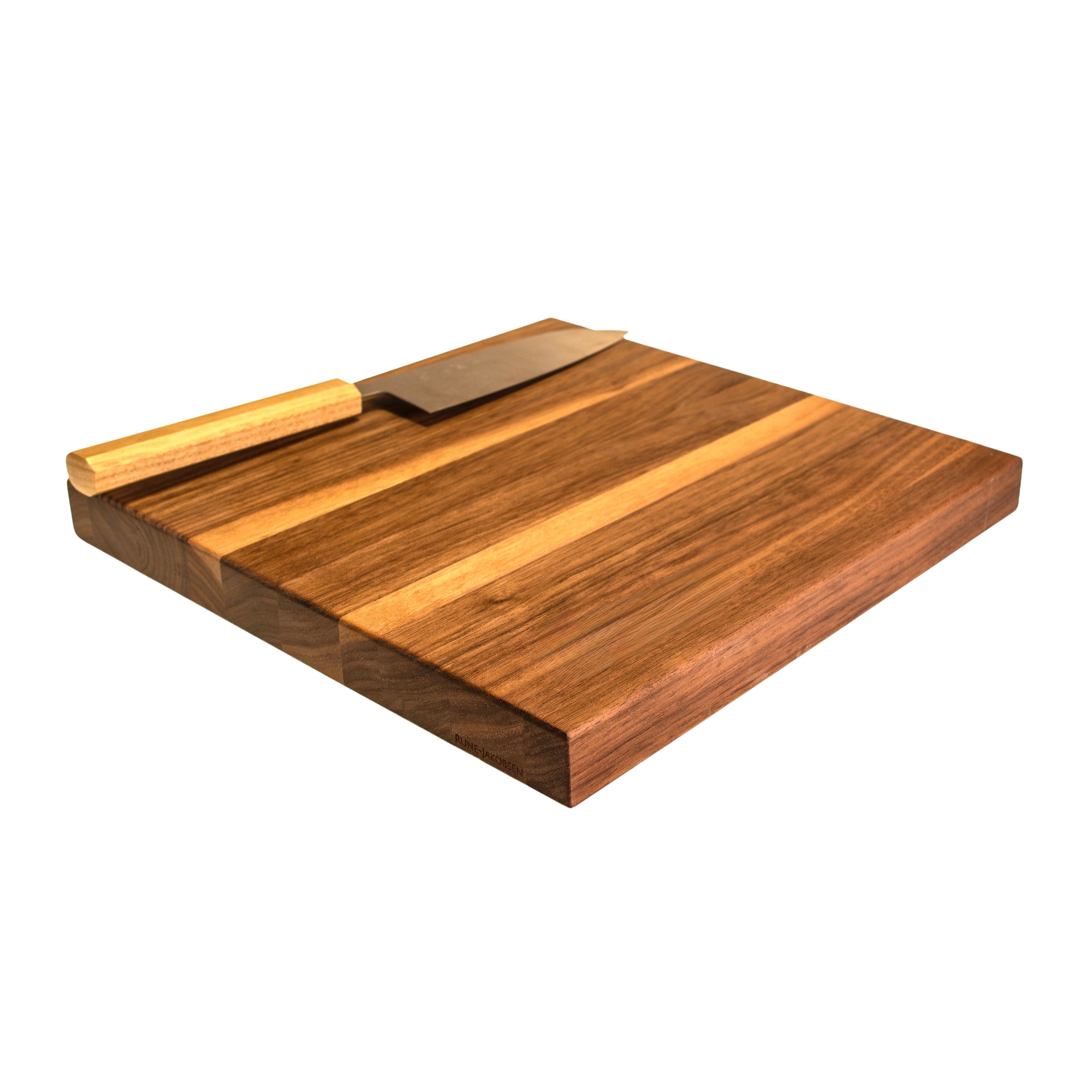 Rune - Jakobsen Woodworks 'Ikke bare et bræt' - 4 cm tykt skærebræt med sjæl. 40x27x4 cm_8