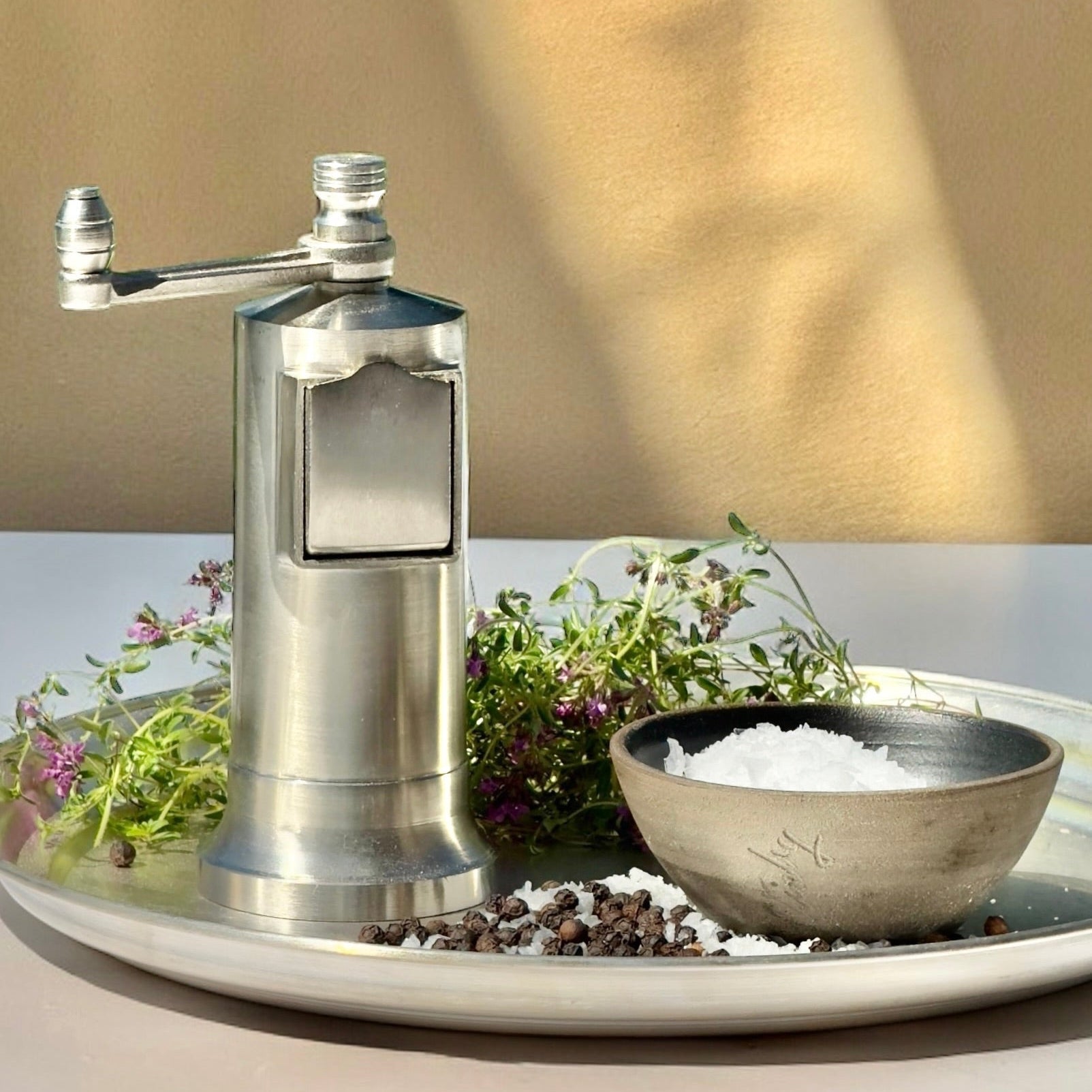Alexander Handcrafted Mills, Chefs Mate - peberkværn 13,5 cm i børstet, forkromet messing_2