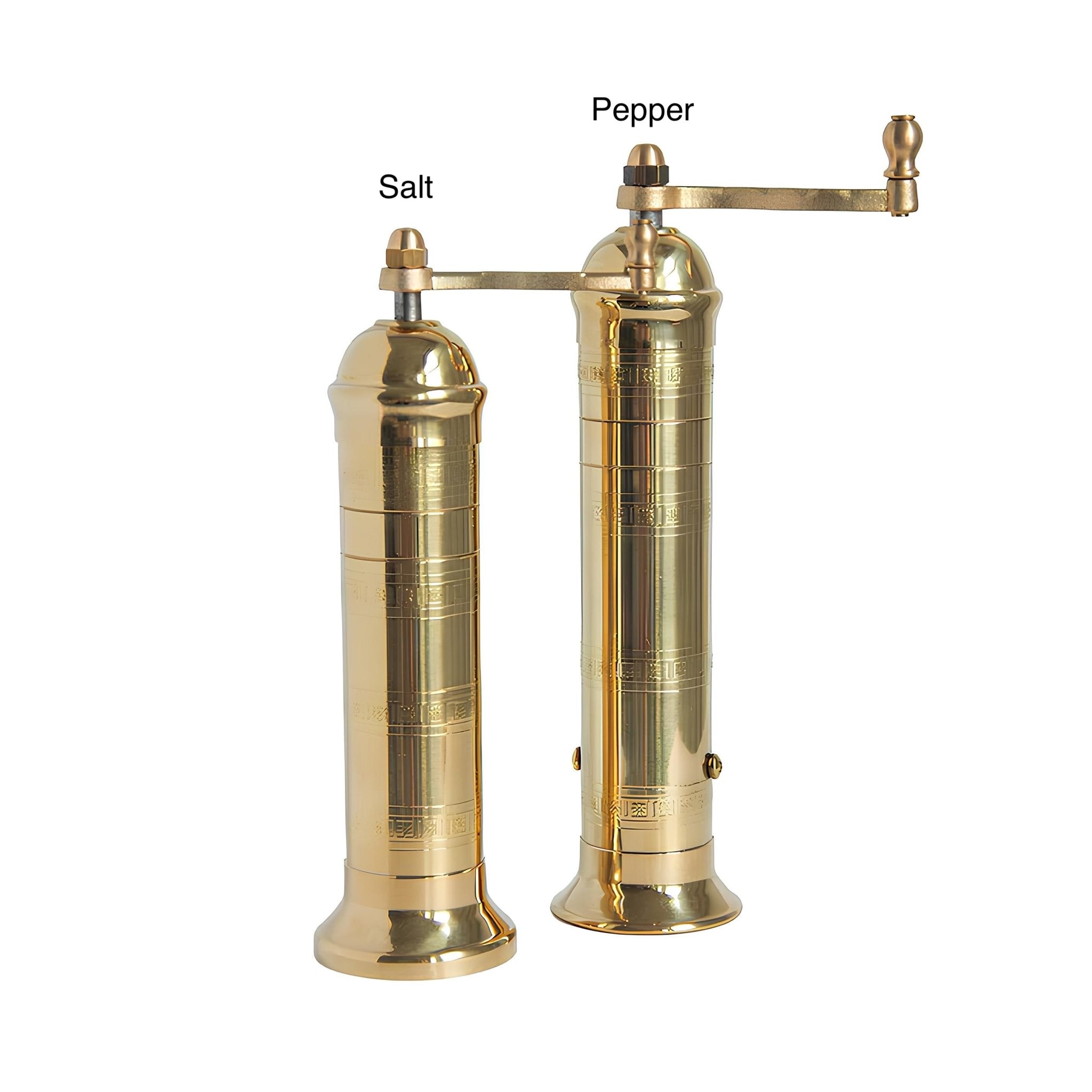 Køb Alexander 'Classic Brass Mill' messing salt og peberkværne 20 cm salt_4 fra Alexander Handcrafted Mills hos os