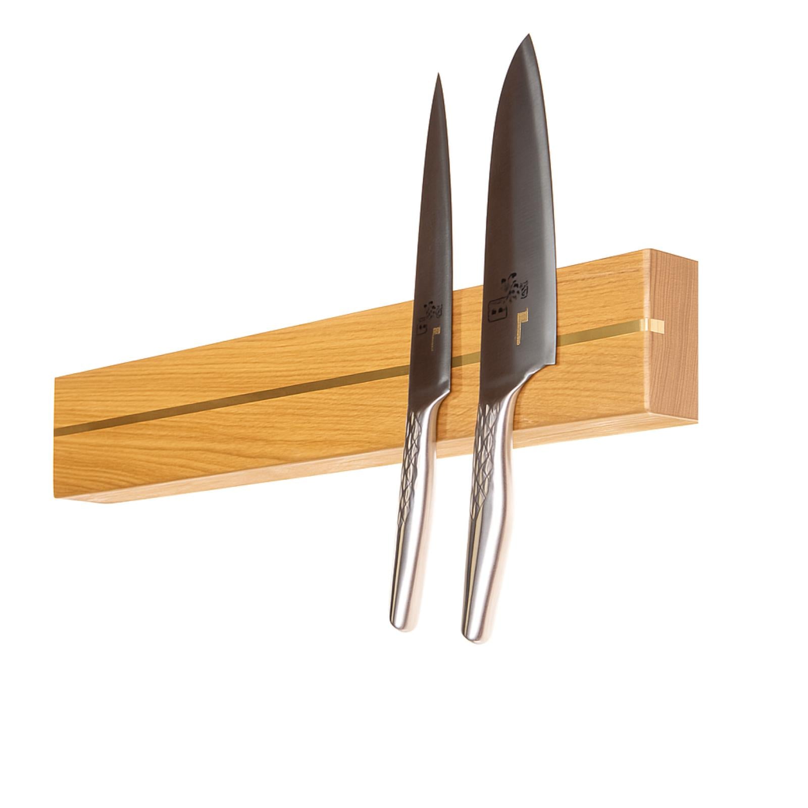 Rune - Jakobsen Woodworks 'Wide Split' bred knivmagnet i længder mellem 30 - 80 cm og 6,5 eller 8,5 cm bredde Egetræ_5
