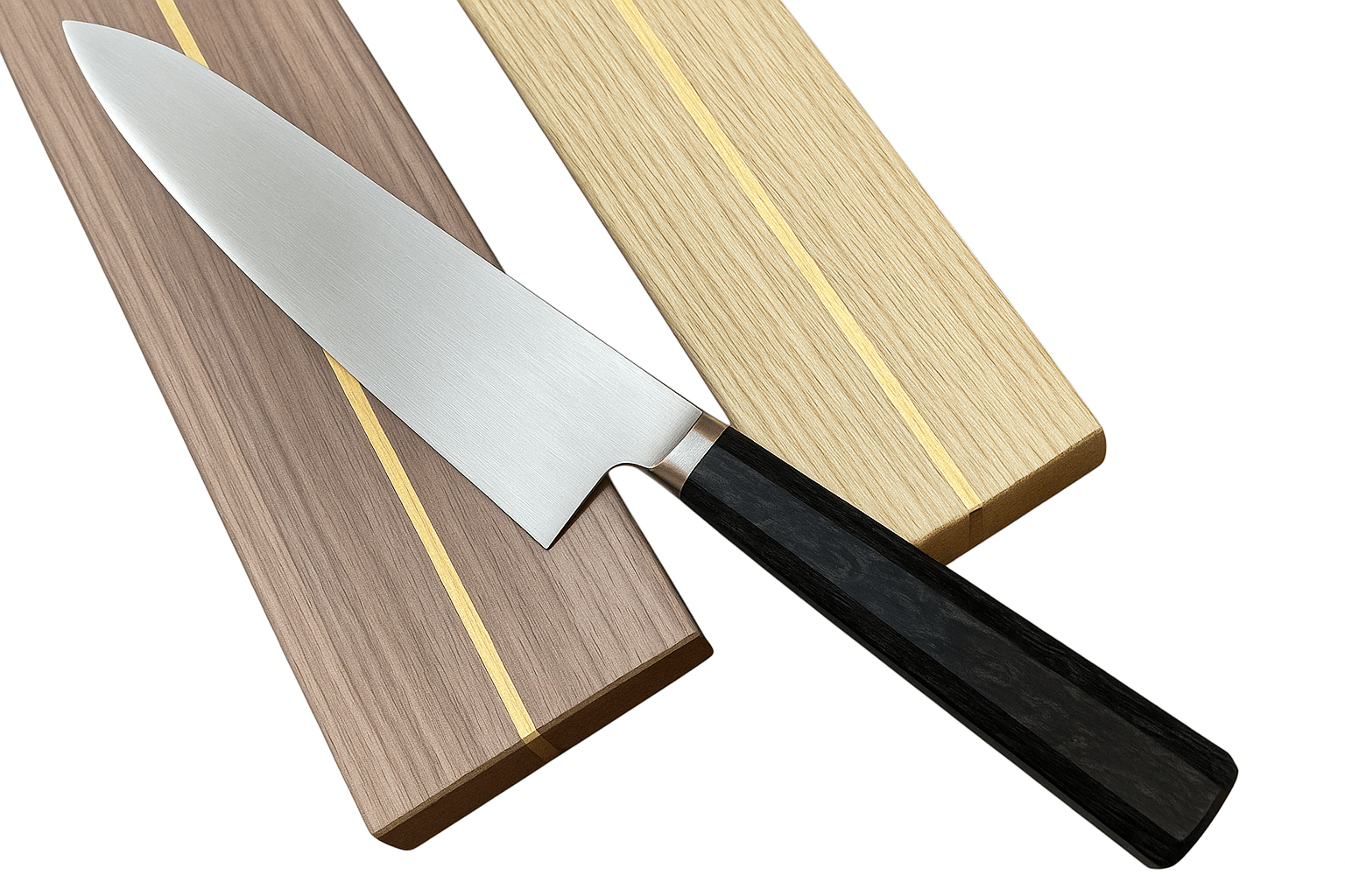 Rune - Jakobsen Woodworks 'Wide Split' bred knivmagnet i længder mellem 30 - 80 cm og 6,5 eller 8,5 cm bredde Røget egetræ_1