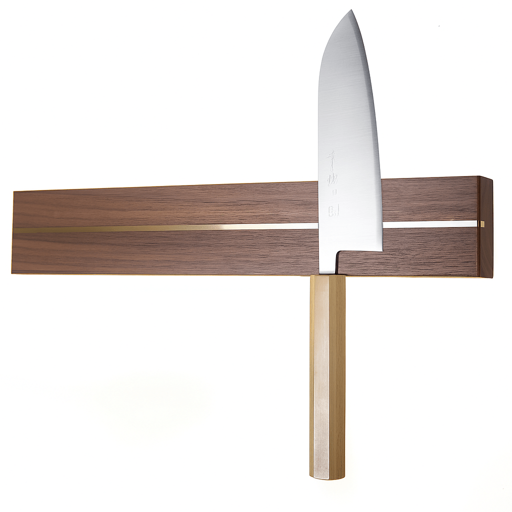 Rune - Jakobsen Woodworks 'Wide Split' bred knivmagnet i længder mellem 30 - 80 cm og 6,5 eller 8,5 cm bredde Valnød_3