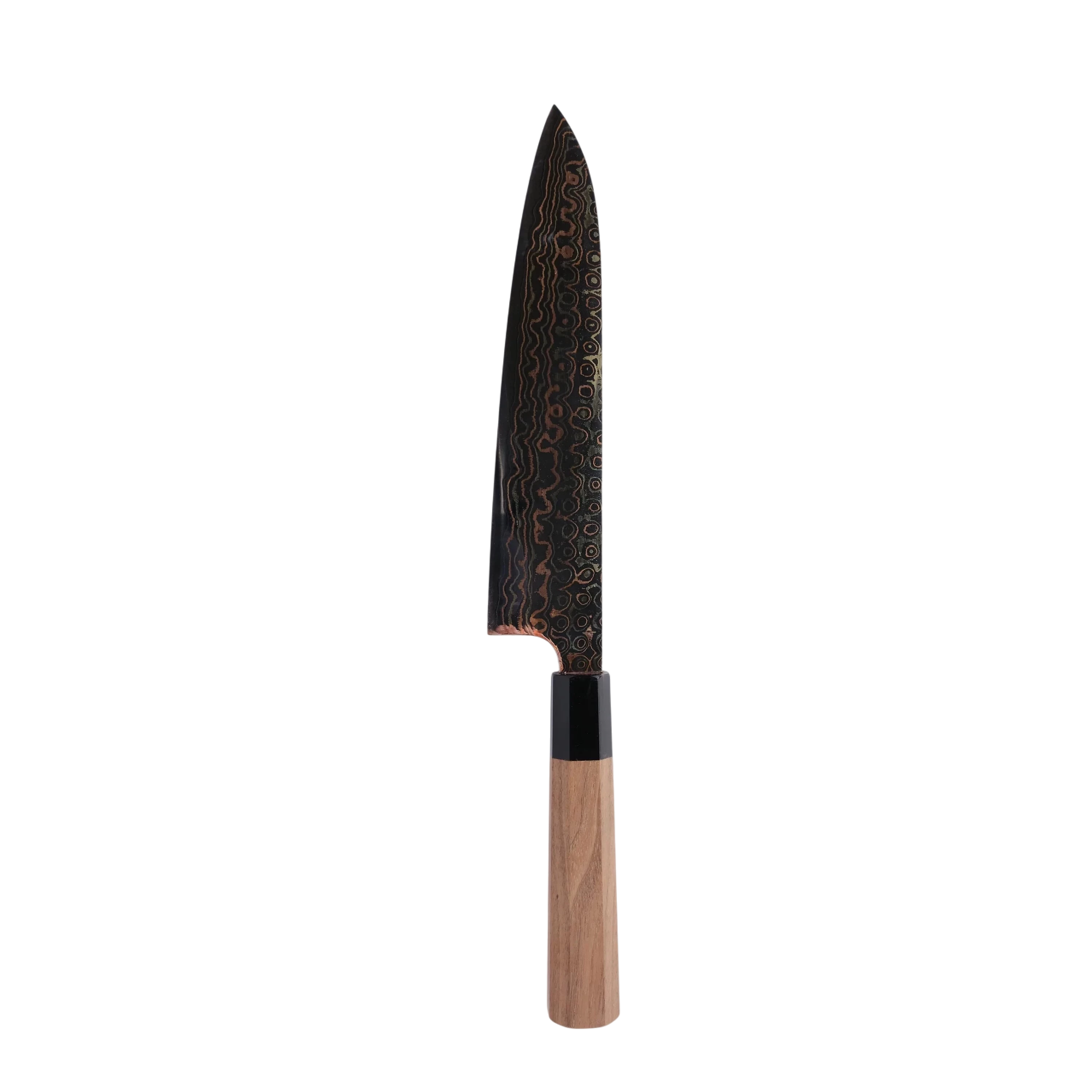 Nigara Hamono 240mm Gyoto Blue #2 Regenbogendamast