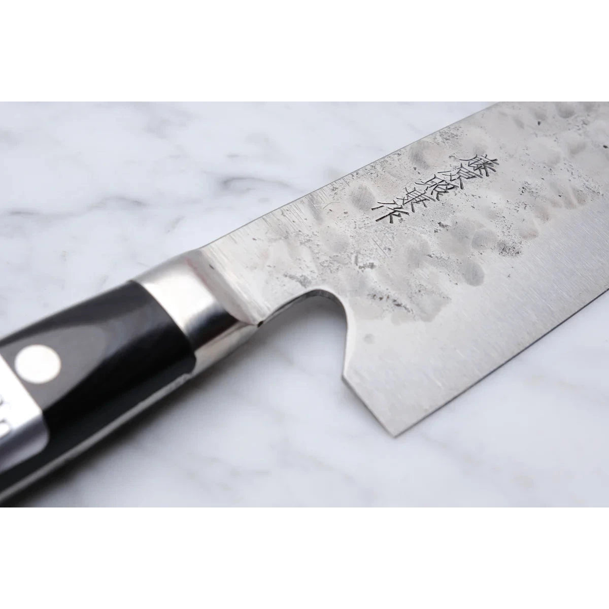 Fujiwara Maboroshi 165 mm Santoku - Shirogami #1_ _ _ _FM - ST - 1653. Kokkekniv by Fujiwara
