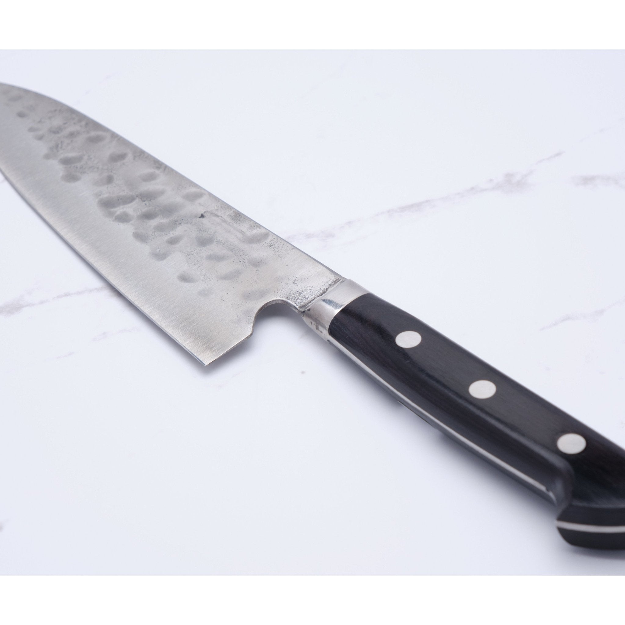 Fujiwara Maboroshi 180 mm Santoku - Shirogami #1_ _ _ _FM - BU - 1804. Kokkekniv by Fujiwara