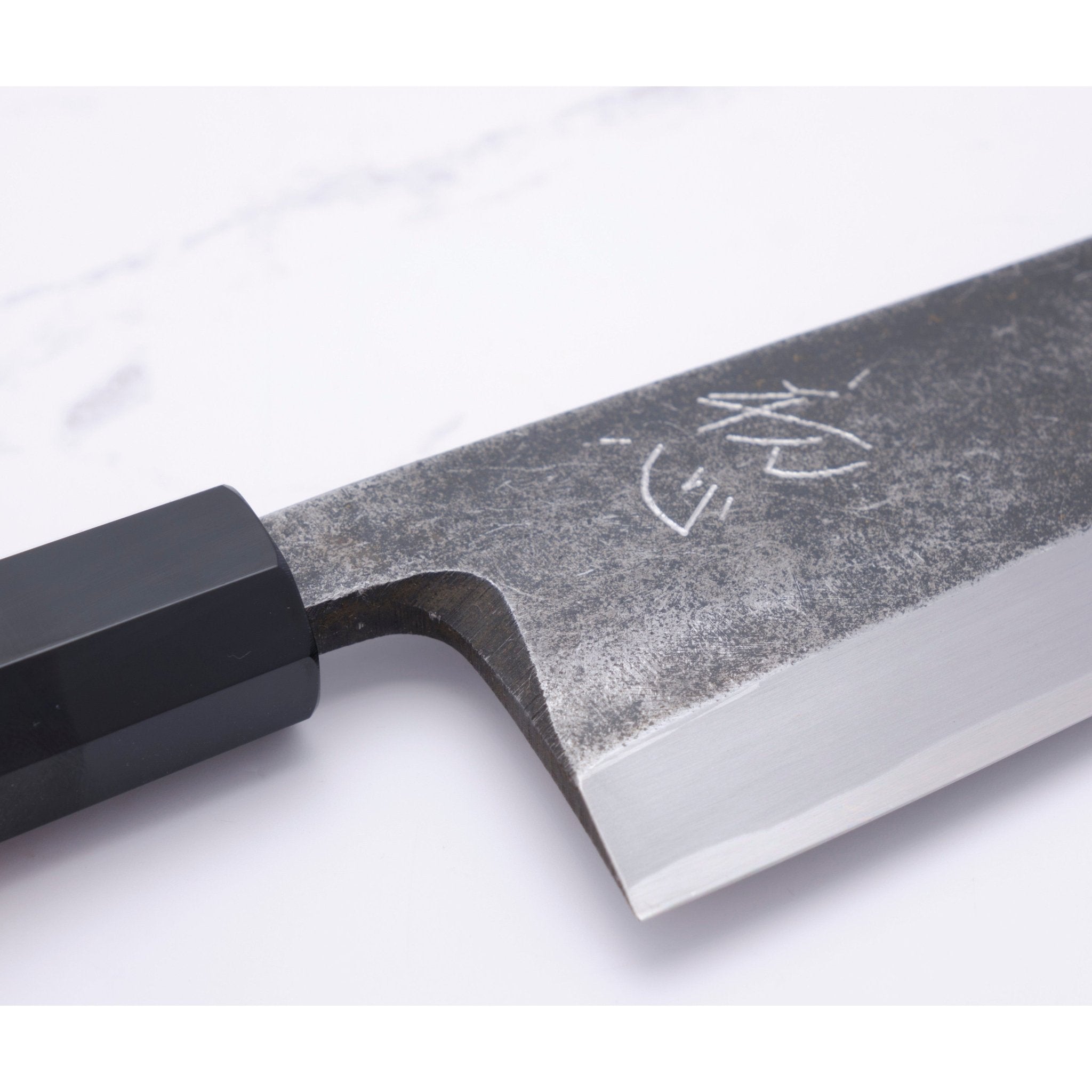 Hatsukokoro Shirasagi 180 mm Kiritsuke Deba Aogami - 2_ _ _ _HK - SG - KDB1806. Deba by Hatsukokoro