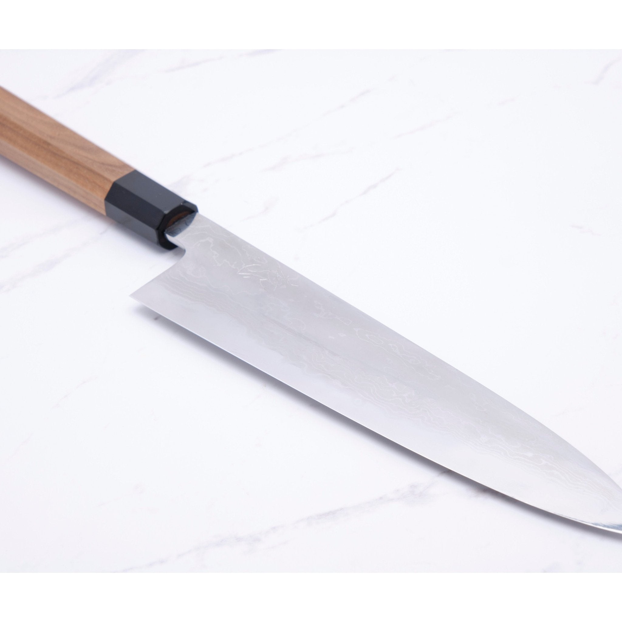 Hatsukokoro Komorebi 240 mm Kokkekniv Damaskus Blue - 1_ _ _ _HK - DKB - B1 - GT2407. Kokkekniv by Hatsukokoro