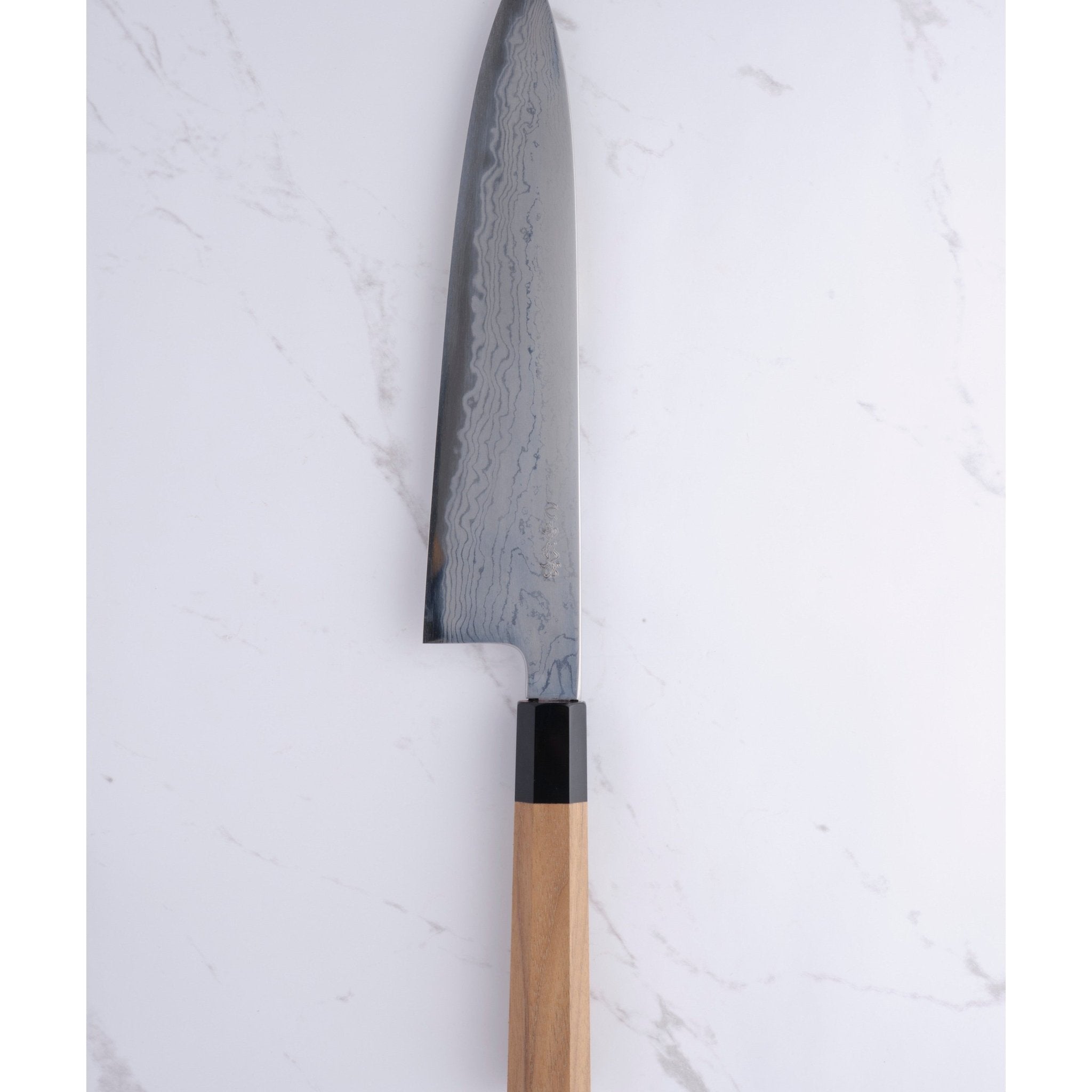 Hatsukokoro Komorebi 240 mm Kokkekniv Damaskus Blue - 1_ _ _ _HK - DKB - B1 - GT2403. Kokkekniv by Hatsukokoro