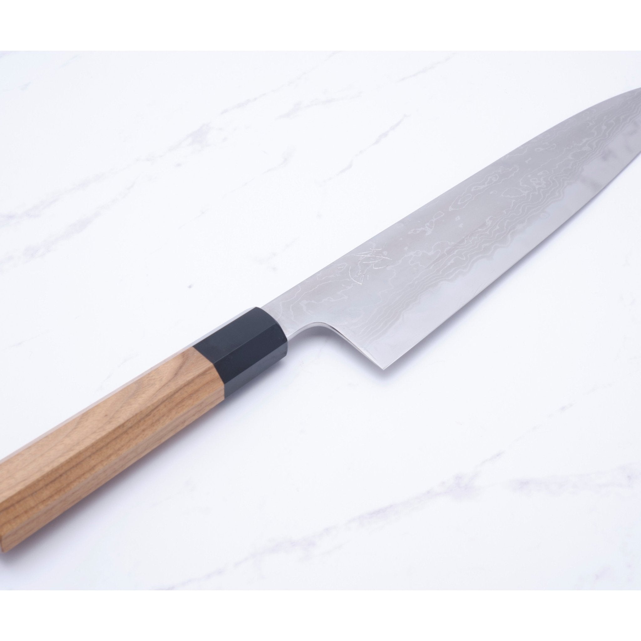 Hatsukokoro Komorebi 240 mm Kokkekniv Damaskus Blue - 1_ _ _ _HK - DKB - B1 - GT2404. Kokkekniv by Hatsukokoro