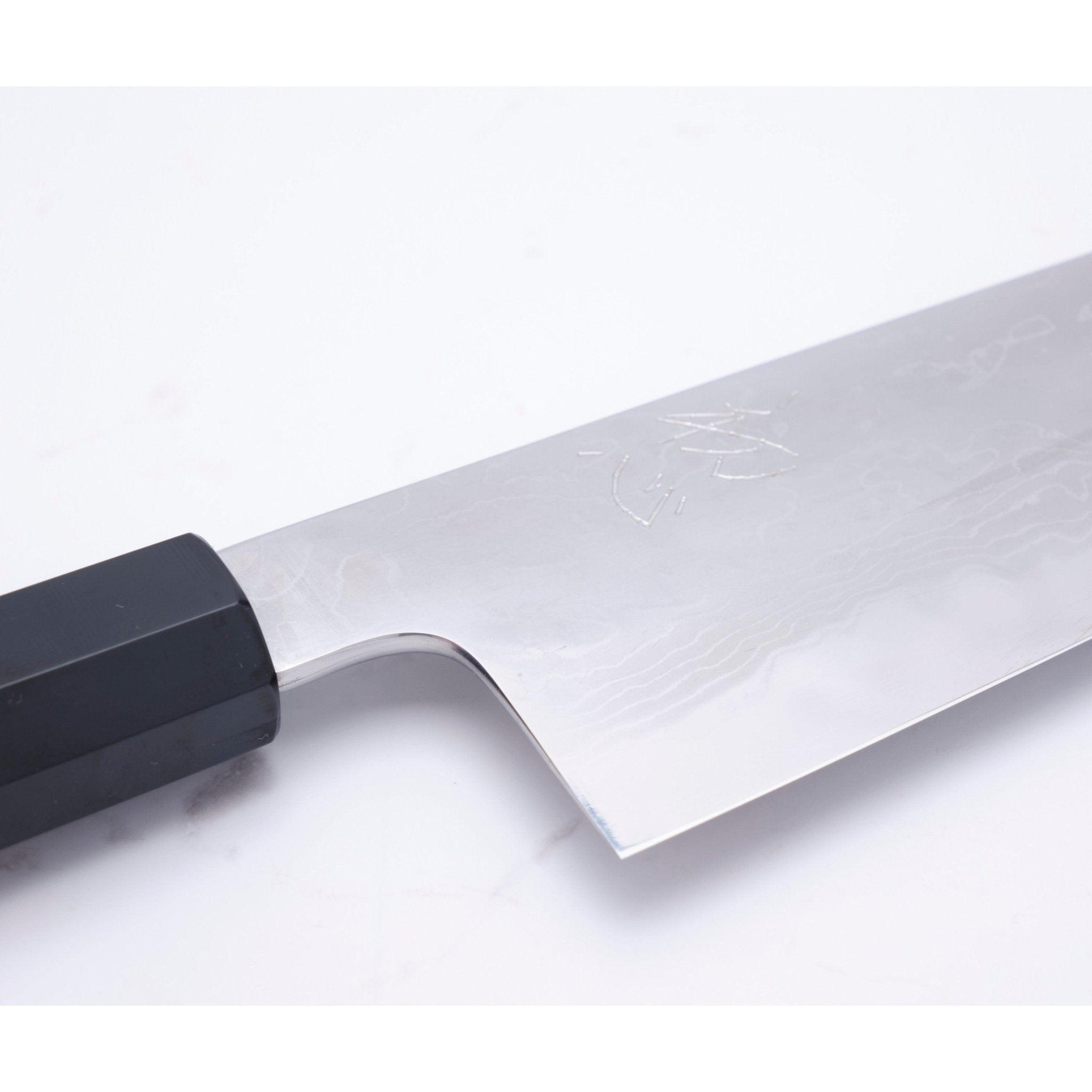 Hatsukokoro Komorebi 240 mm Kokkekniv Damaskus Blue - 1_ _ _ _HK - DKB - B1 - GT2406. Kokkekniv by Hatsukokoro