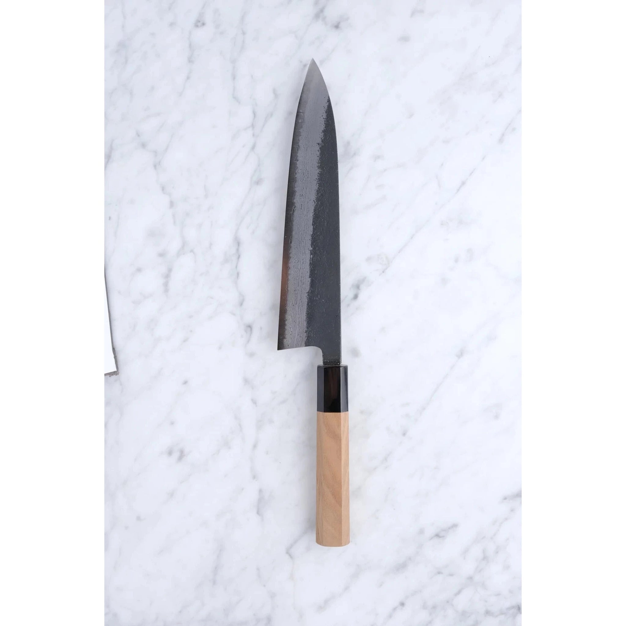 Hatsukokoro Shinkiro 210 mm Gyuto Aogami Super - Valnød_ _ _ _HK - SK - AS - GT210 - W8. Kokkekniv by Hatsukokoro