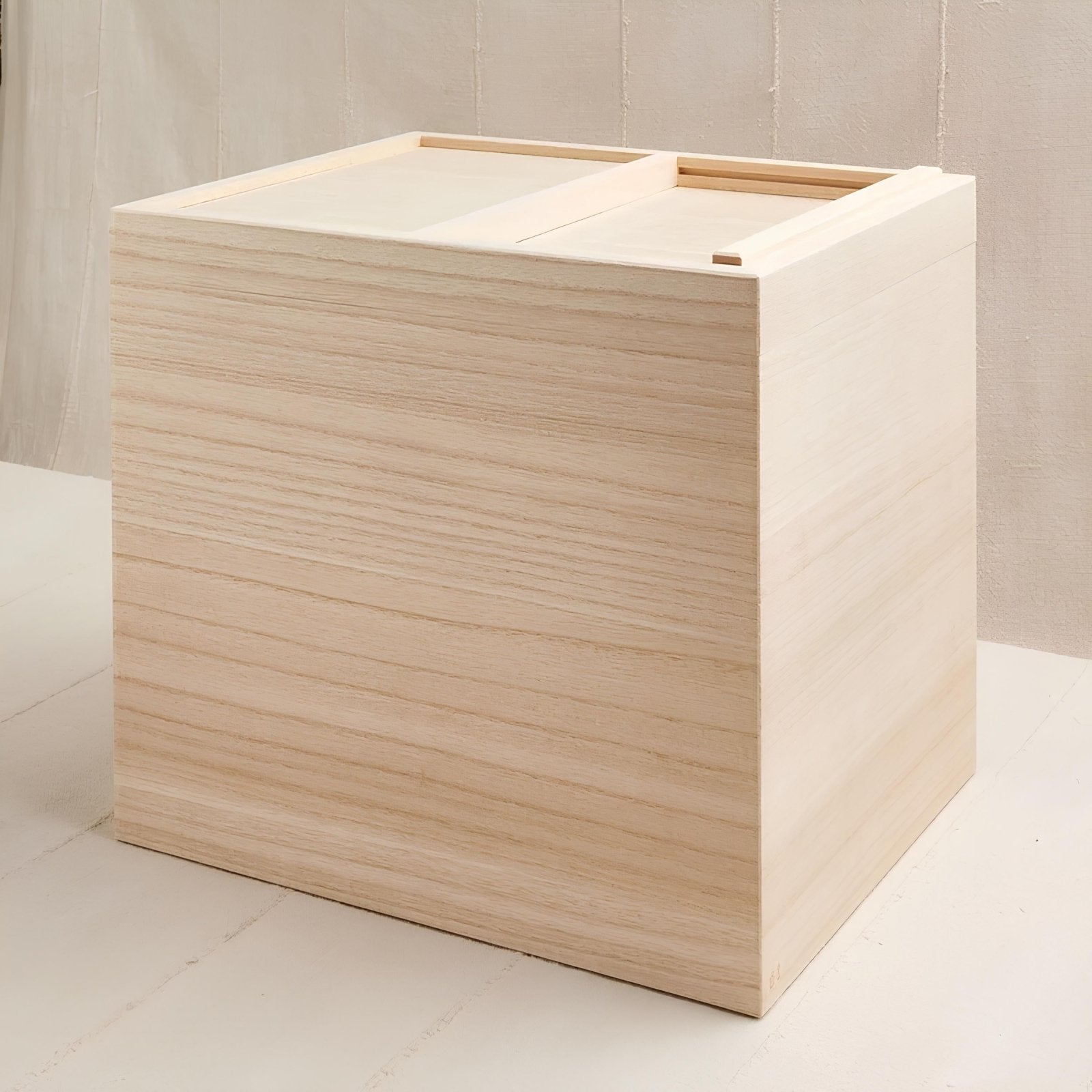 Matsuda Japanske træbokse med skydelåg 30 x 24 x 18 cm (rummer 5 kg)_6