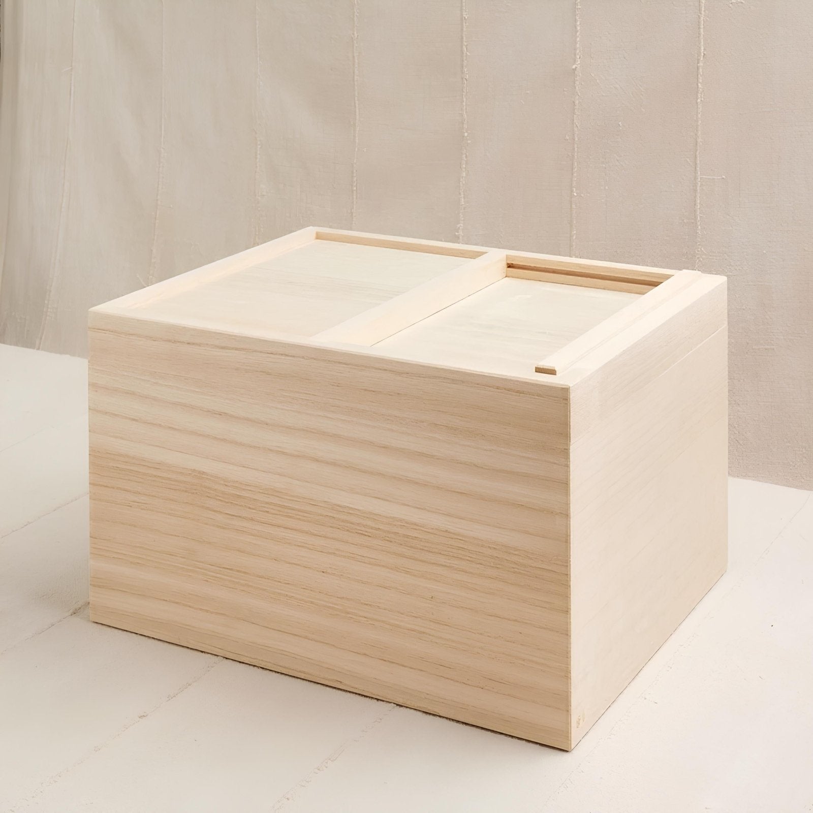 Matsuda Japanske træbokse med skydelåg 30 x 24 x 18 cm (rummer 5 kg)_5