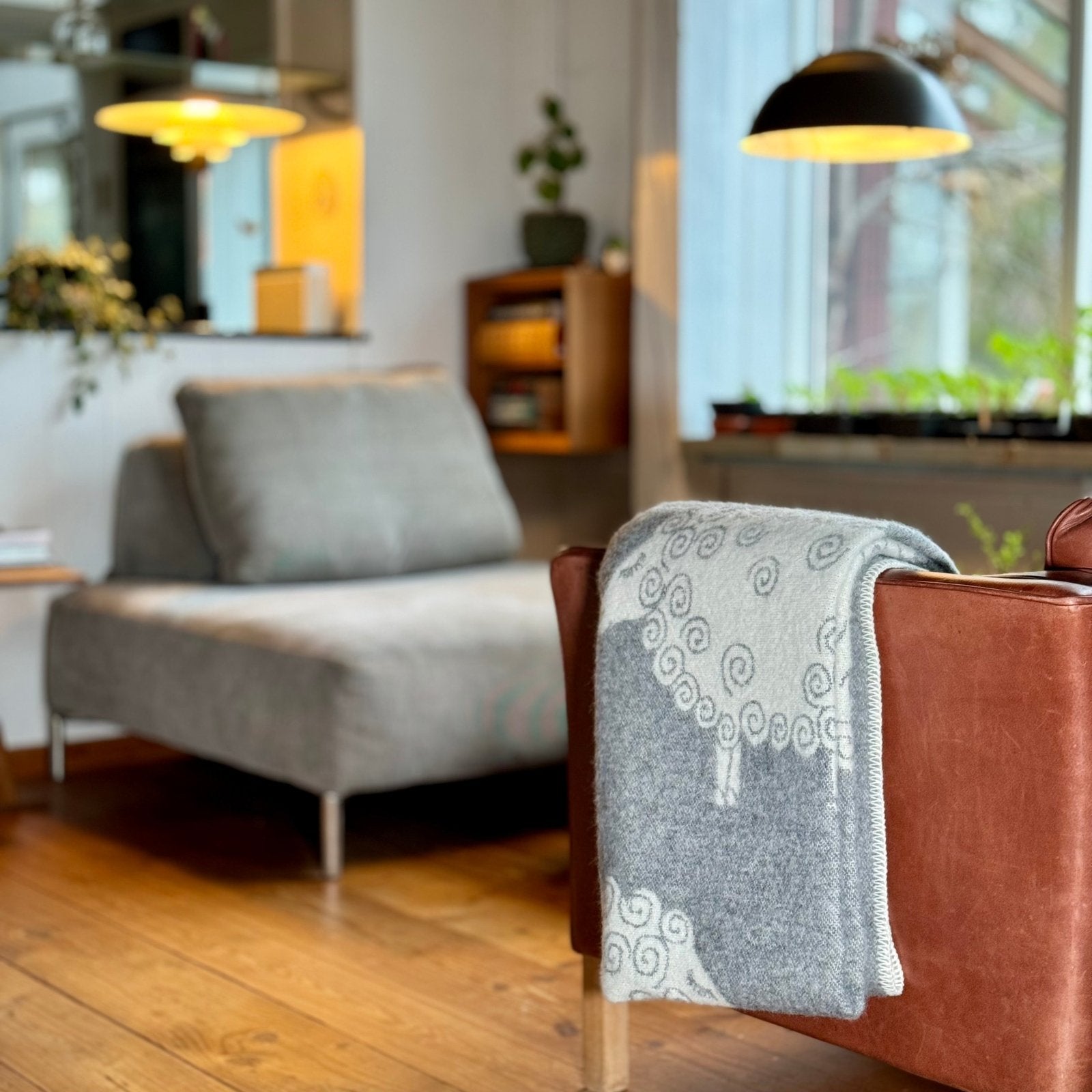 Læsø Garnspinderi 'Curly Sheep’ Læsø Plaid® i 100% ren ny uld _1