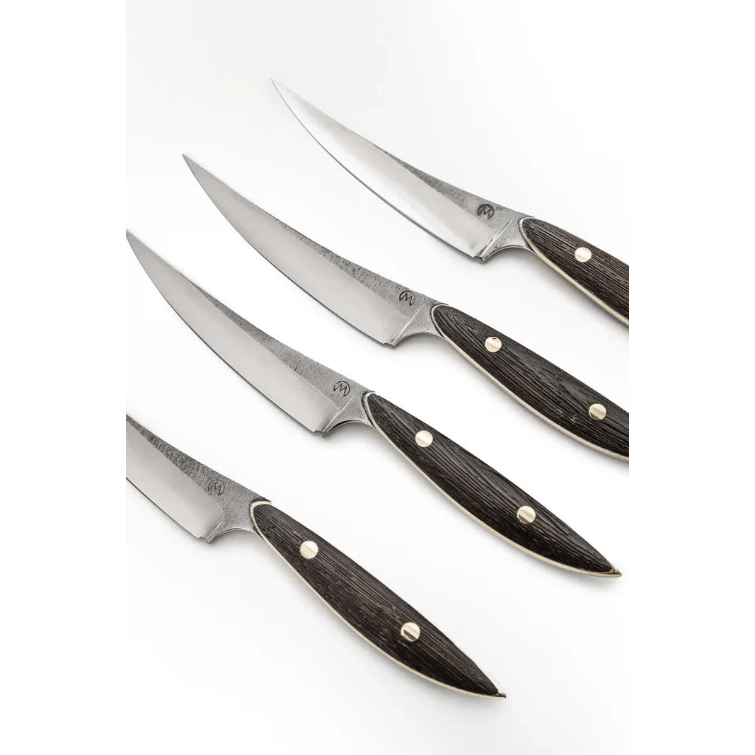 'Moustache Steak' - sæt á 4 stk._ _ _ _MKN/MSTC/STEAK/3678/015. Steakknive by M_Knives