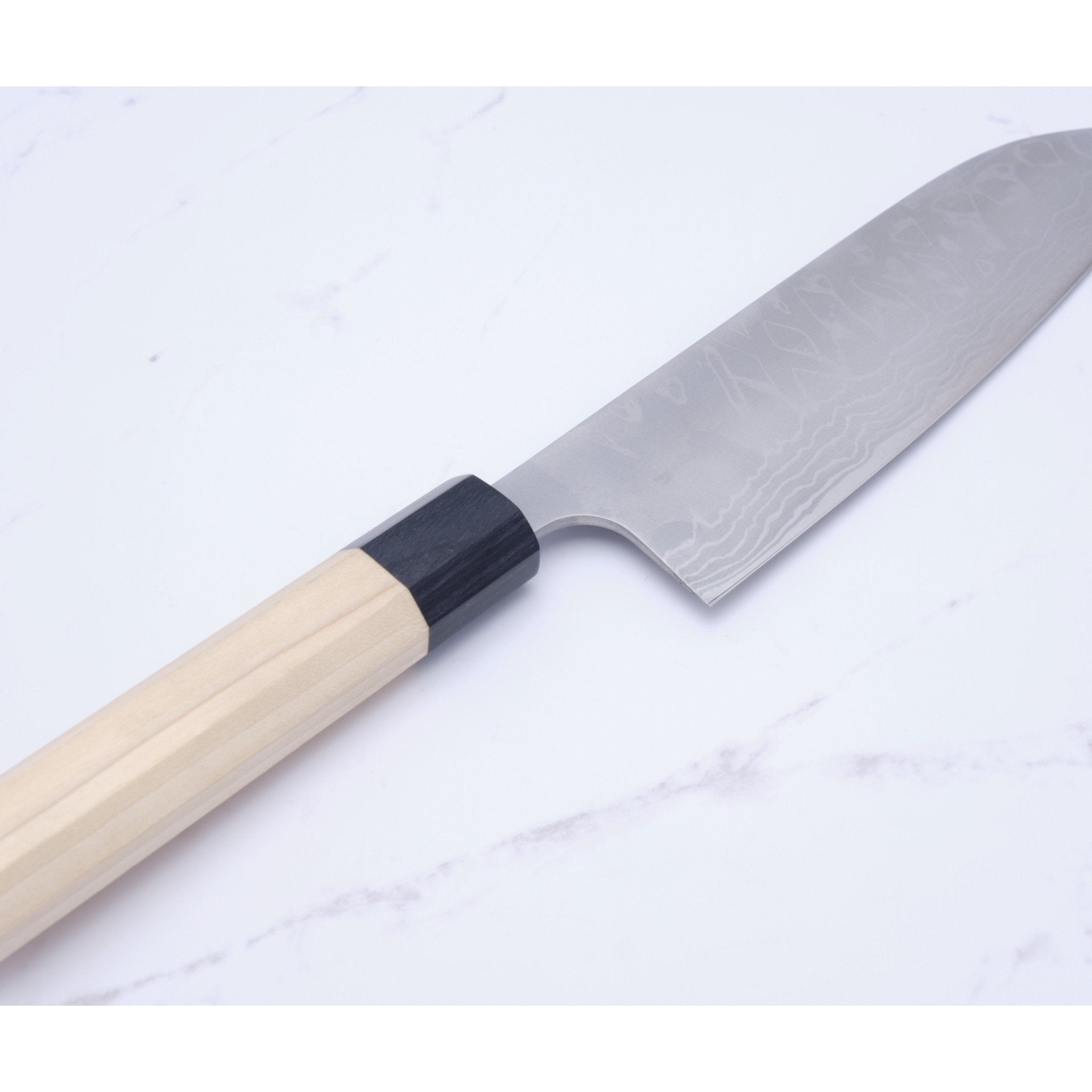 Masakage Shimo 170 mm Santoku White - 2_ _ _ _MAS - SHI - ST1704. Santoku by Masakage