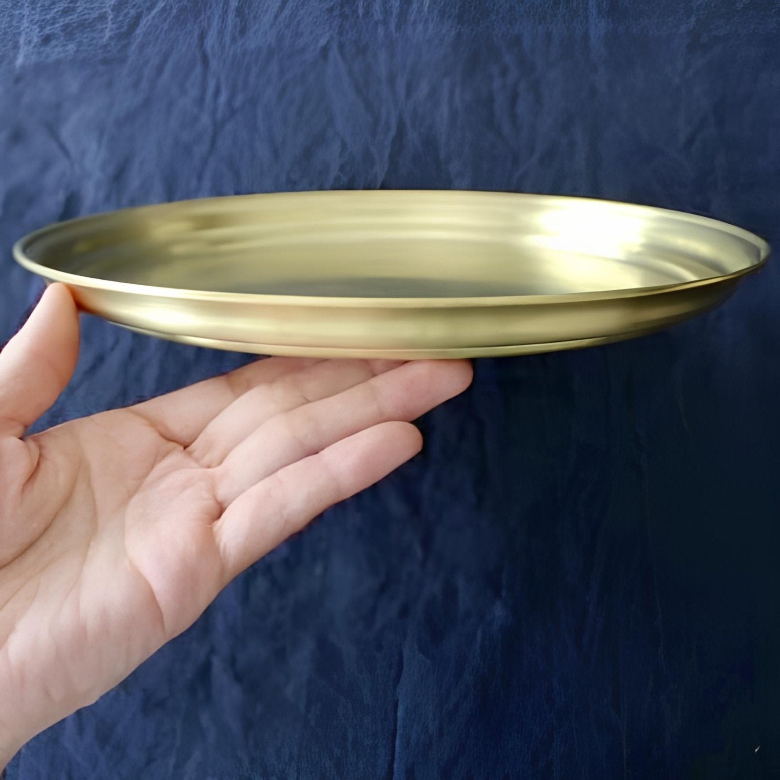 Sakami Kogei ‘Obon’ håndlavet japansk bakke i messing 24 cm_4