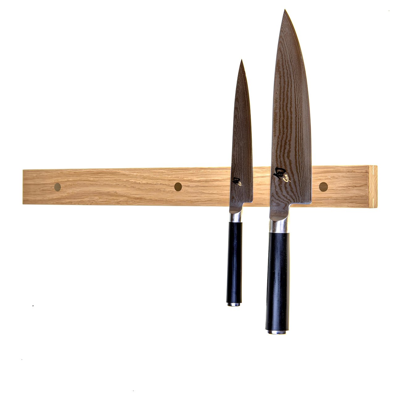 Rune - Jakobsen Design Slim and Flat Classic - smal knivmagnet i længder fra 30 - 80 cm. Med metaldetaljer 30 cm Knivskinner_2