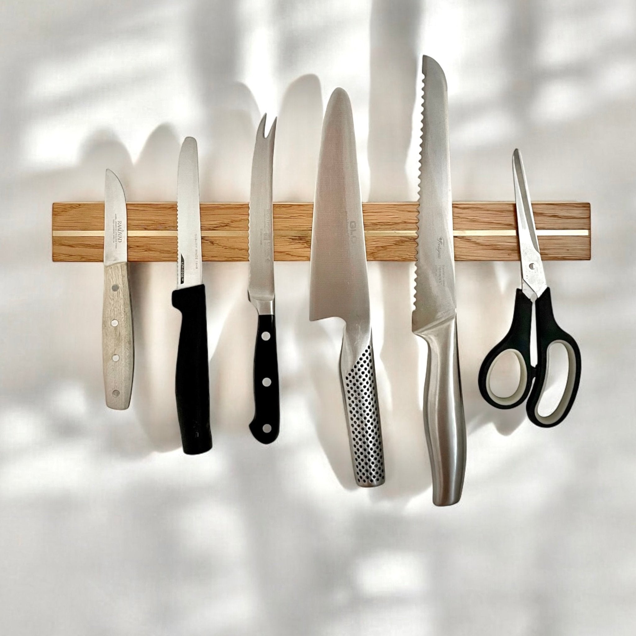 Rune - Jakobsen Design Split - smal knivskinne med eksklusiv metaldetalje i længder fra 30 - 80 cm Egetræ Knivskinner_8