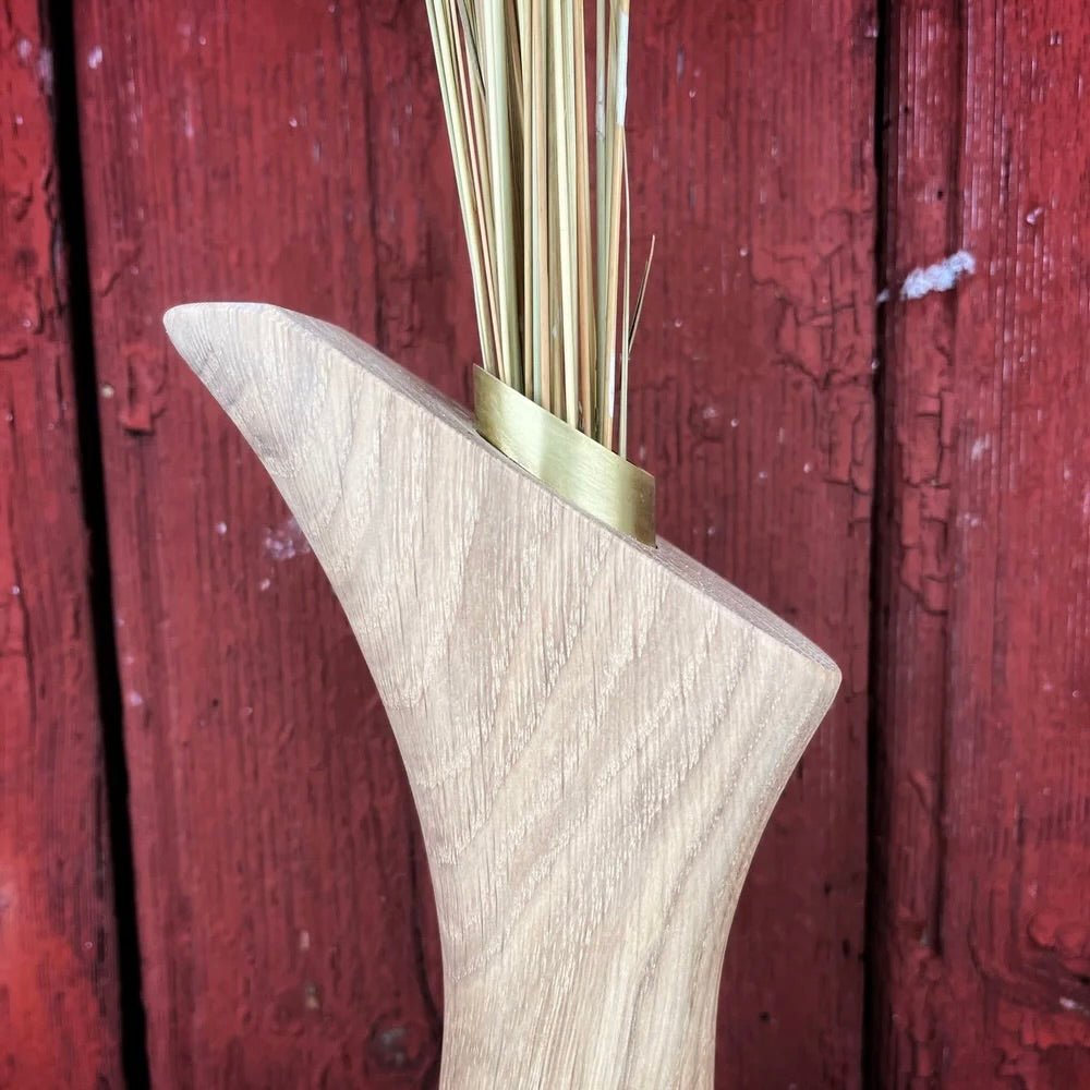 Rune - Jakobsen Design Swan Vase i massiv eg Vaser_3