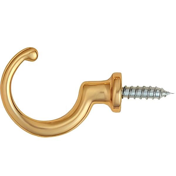 Rune - Jakobsen Woodworks 'Hack with Hooks' hylde med kroge I massiv messing eller blank krom. 40cm_3
