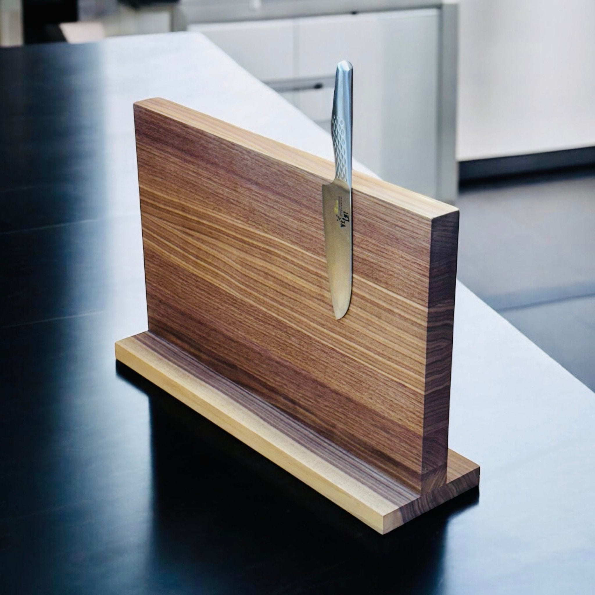Rune - Jakobsen Woodworks 'Knifeblock std.' - magnetisk knivblok uden dikkedarer 50 x 30 x 4 cm_5