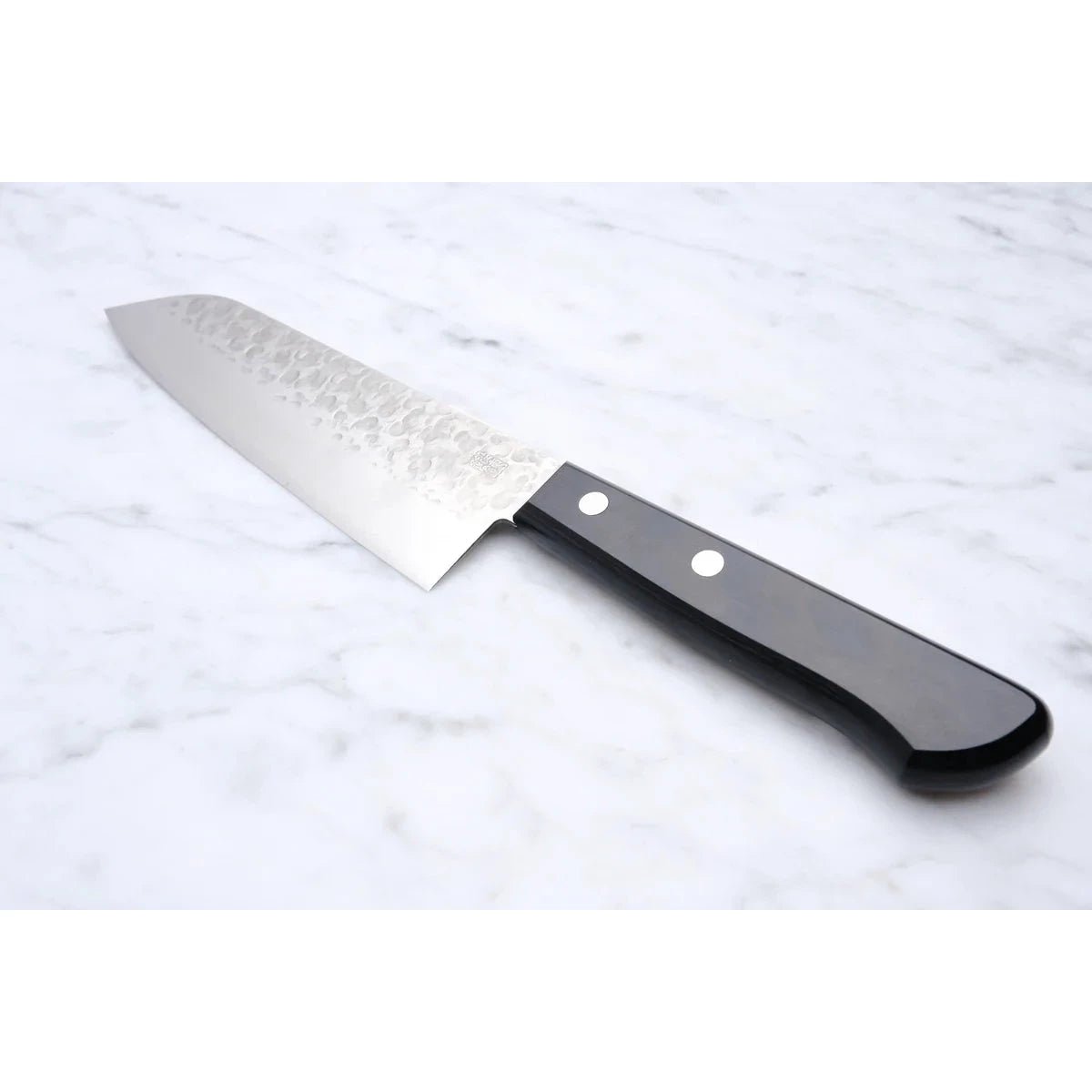 Takamura Chromax 170 mm Santoku sort pakka_ _ _ _TK - CX - ST170 - SP6. Santoku by Takamura