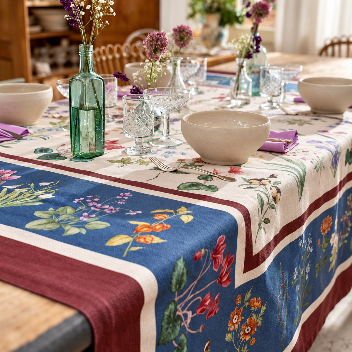 Pernilla cotton tablecloth – detail of the motif