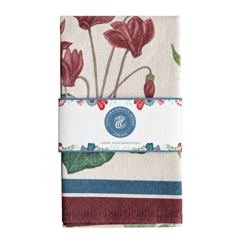 Linen tea towel with wild flowers, 50 x 70 cm – Pernilla – several variants