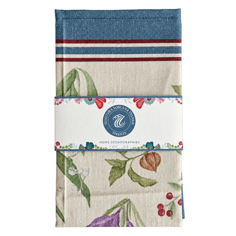 Linen tea towel with wild flowers, 50 x 70 cm – Pernilla – several variants