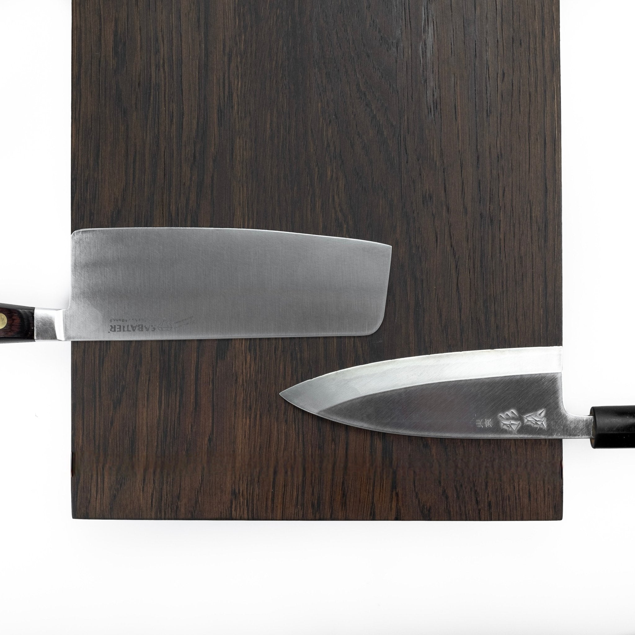Wideboard Vertical - knivskinne i 15 / 20 /25 cm bredde og længder mellem 40 - 120 cm til lodret montering. - Røget egetræ–40 cm - 15 cm - Knivskinner–Rune - Jakobsen Woodworks