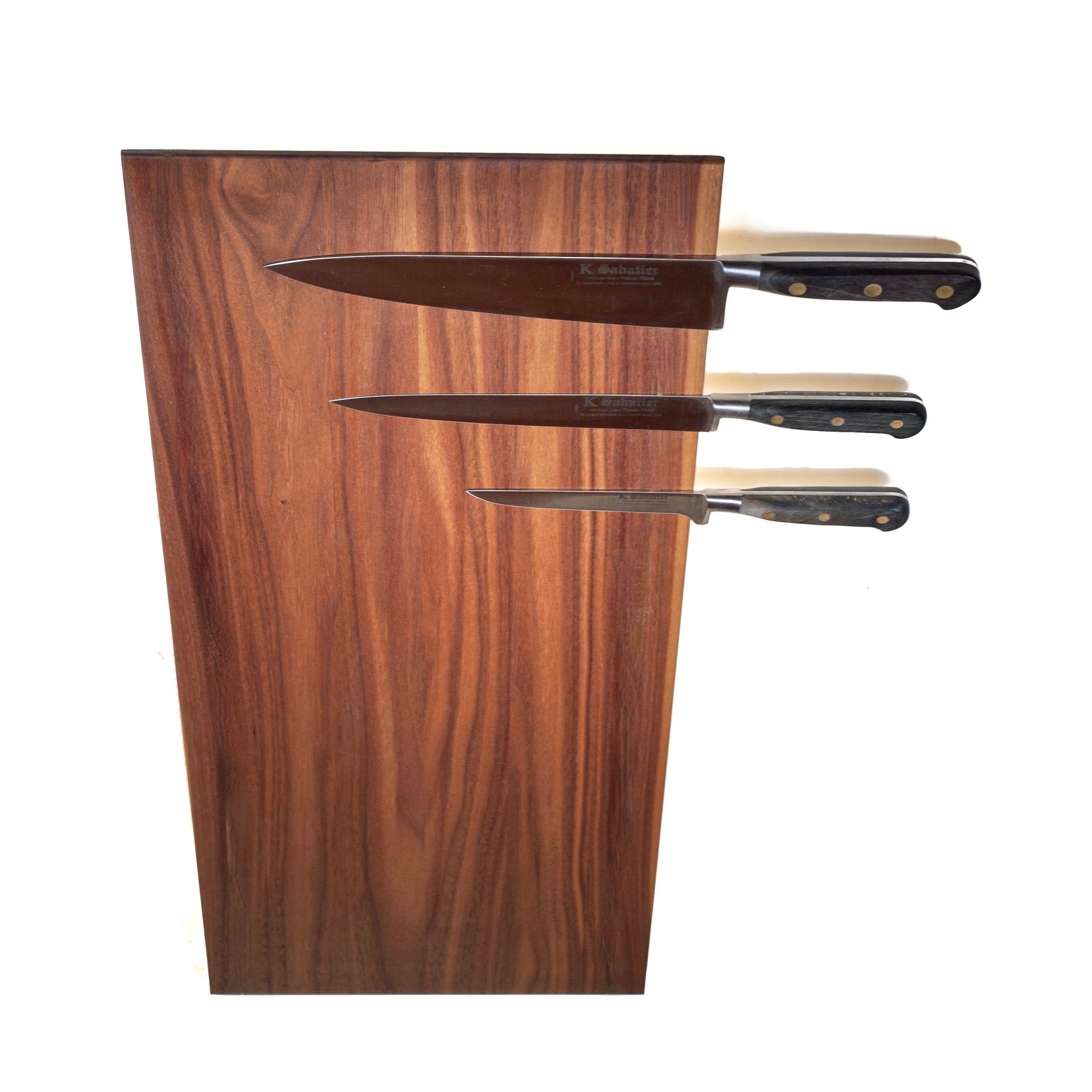 Wideboard Vertical - knivskinne i 15 / 20 /25 cm bredde og længder mellem 40 - 120 cm til lodret montering. - Valnød–40 cm - 15 cm - Knivskinner–Rune - Jakobsen Woodworks