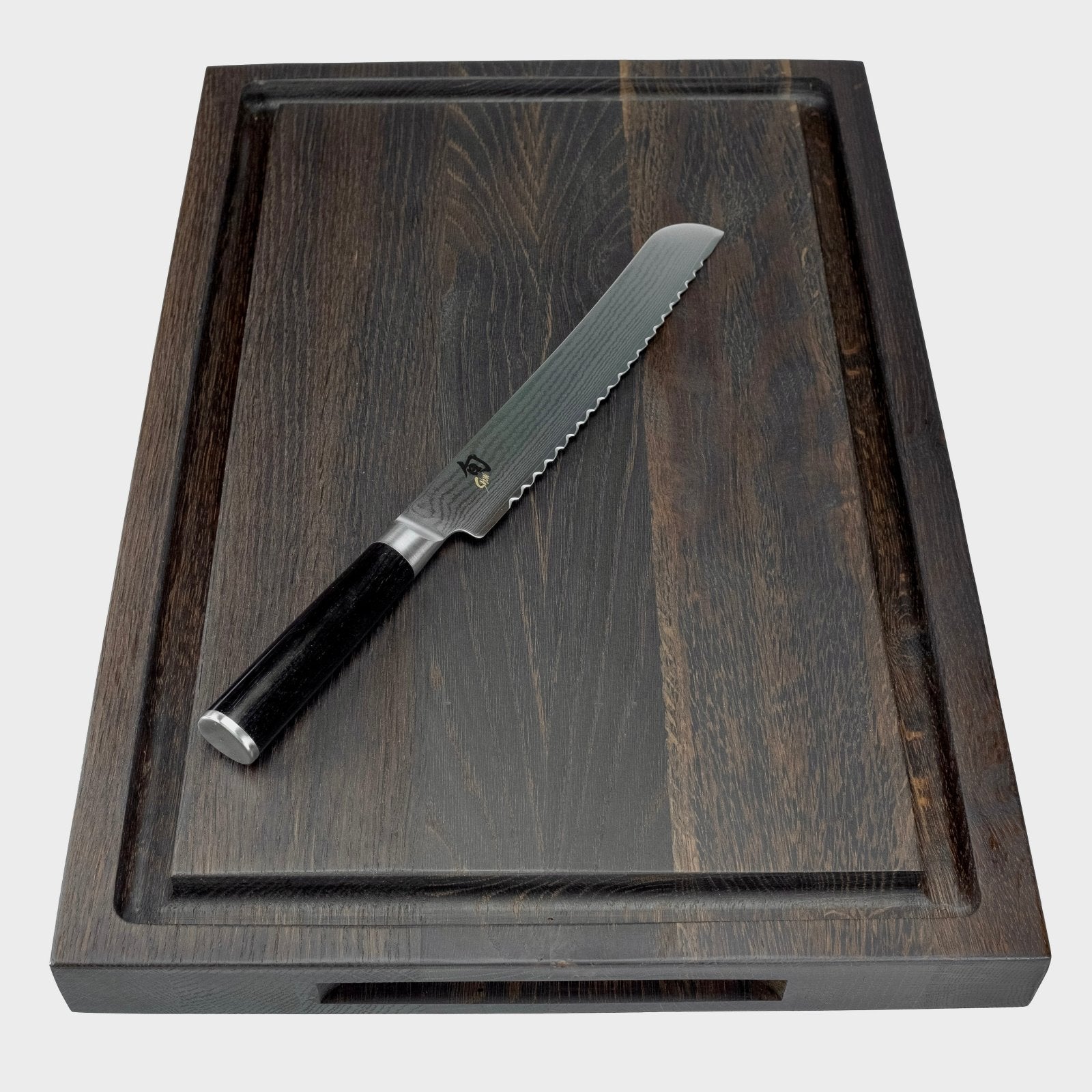 Rune - Jakobsen Design 'XXL' mega skærebræt med saftrille Røget egetræ Skærebrætter_1