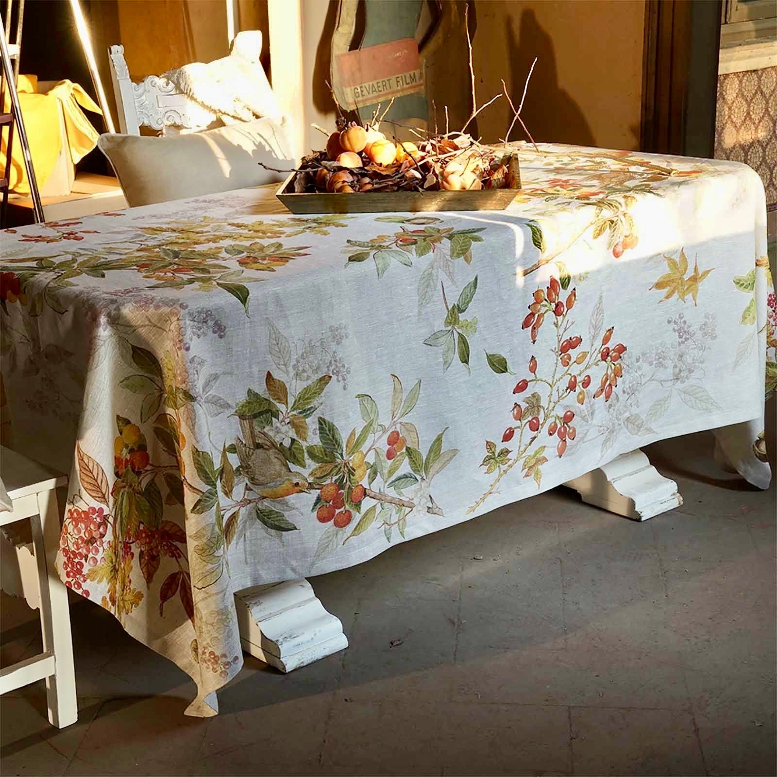 Tessitura Toscana Telerie 'Arbousier' hørdug 160x230_2