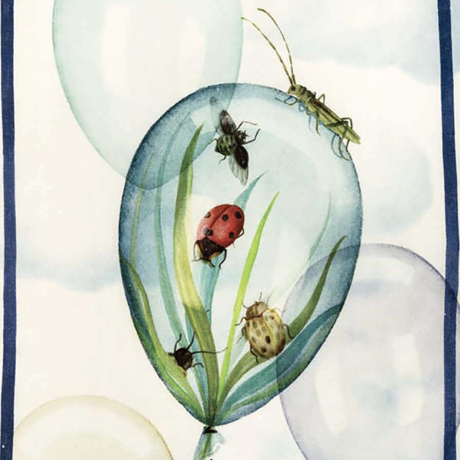 Tessitura Toscana Telerie 'Balloons air' hørviskestykke _2