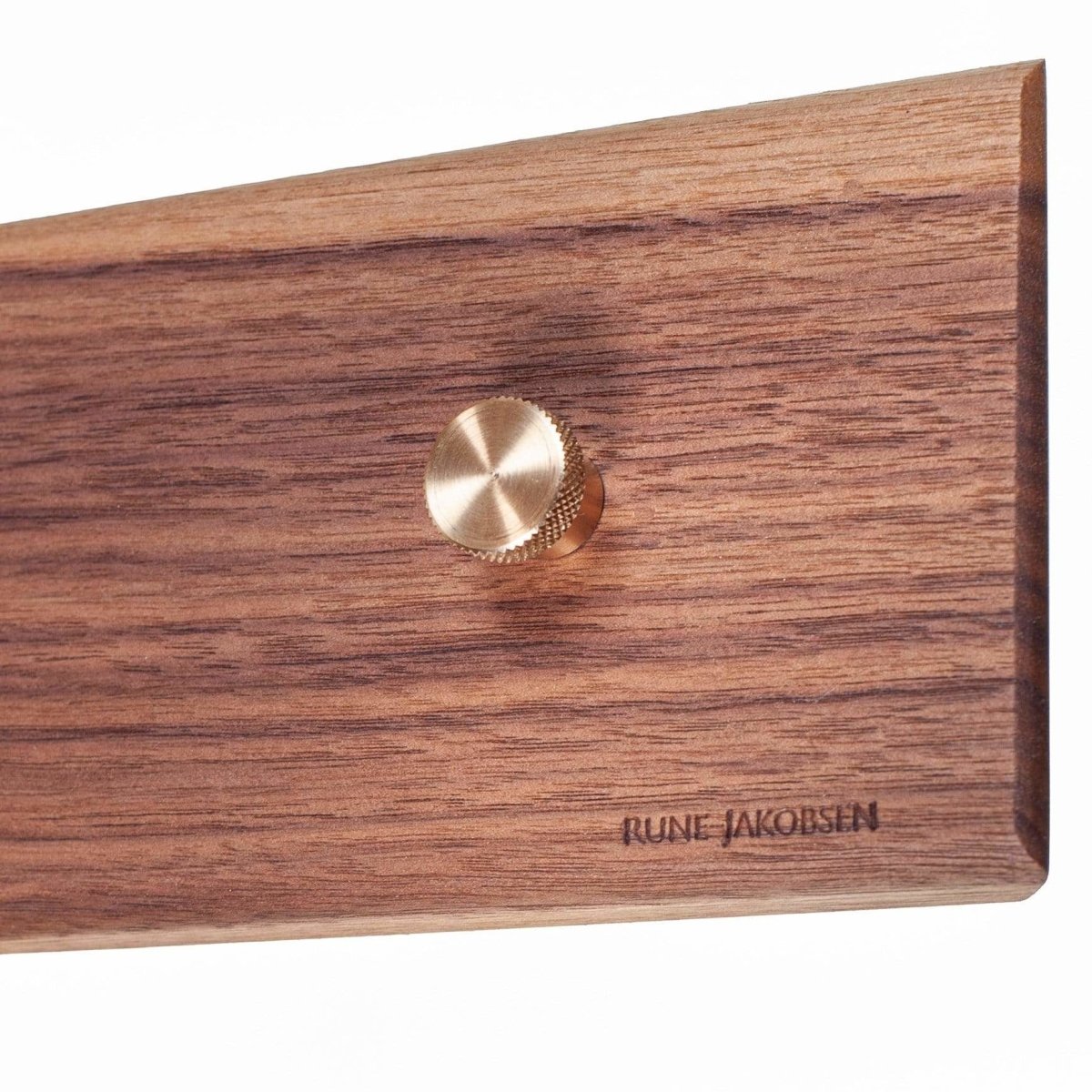 Rune - Jakobsen Woodworks 'Hall Buddy' bred knage med messingknopper 30cm/2 knopper_4