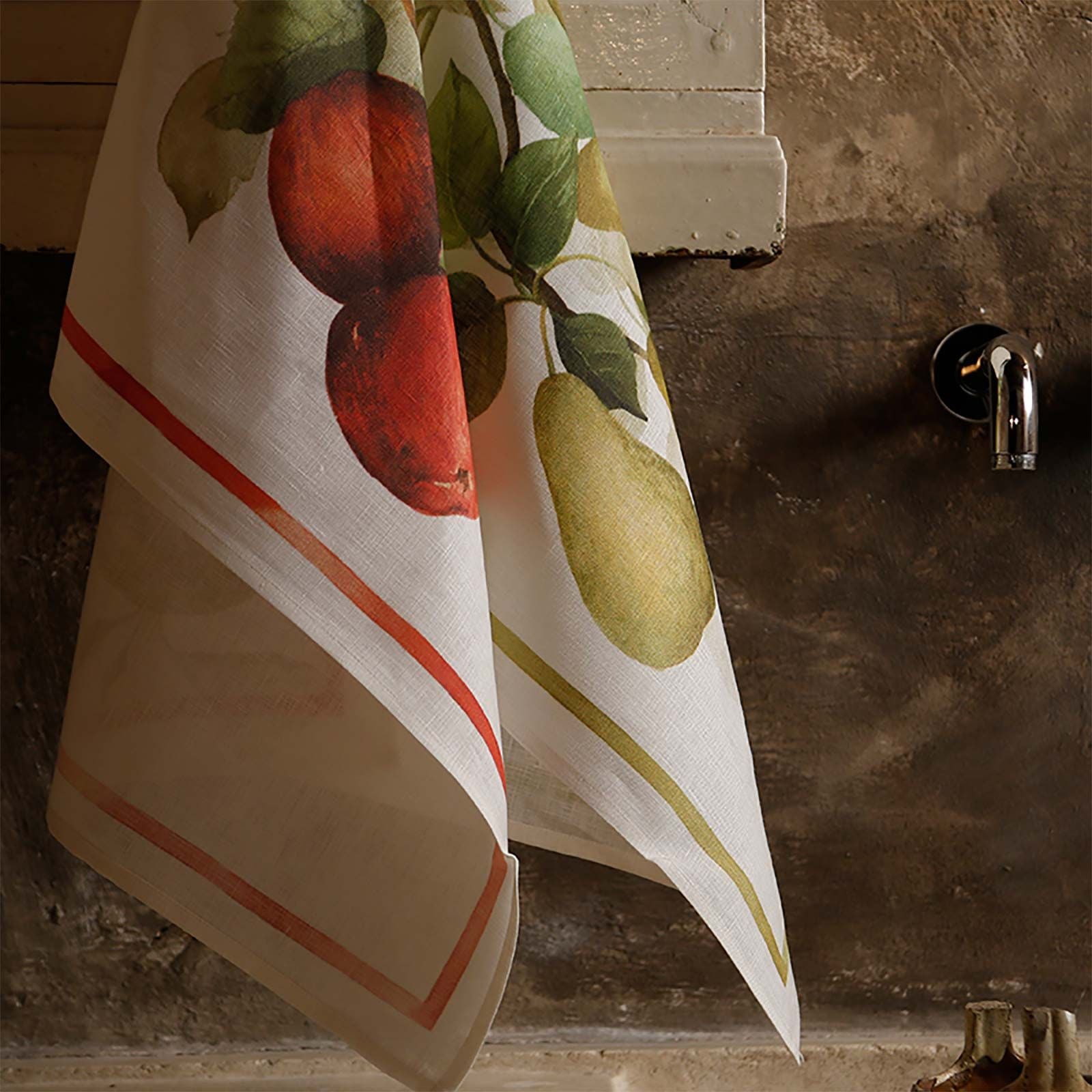 Tessitura Toscana Telerie 'Apple' hørviskestykke _2