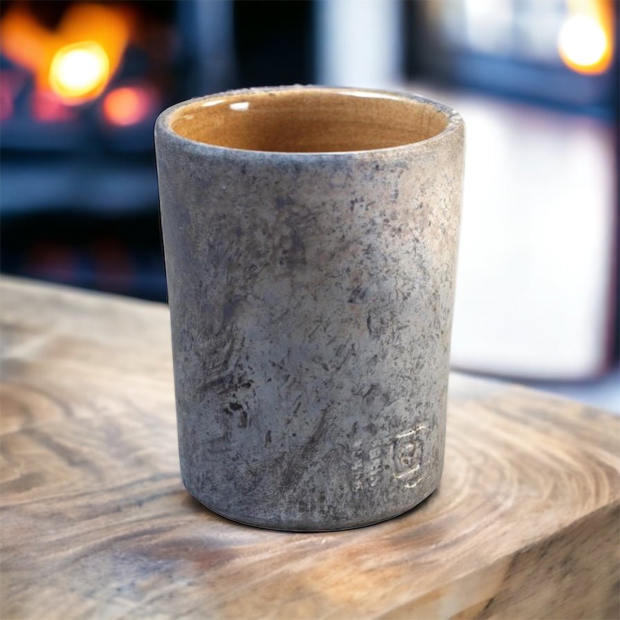 'Cylinder', raku, 10 cm, fås i flere farver Krus By Rune-Jakobsen Design