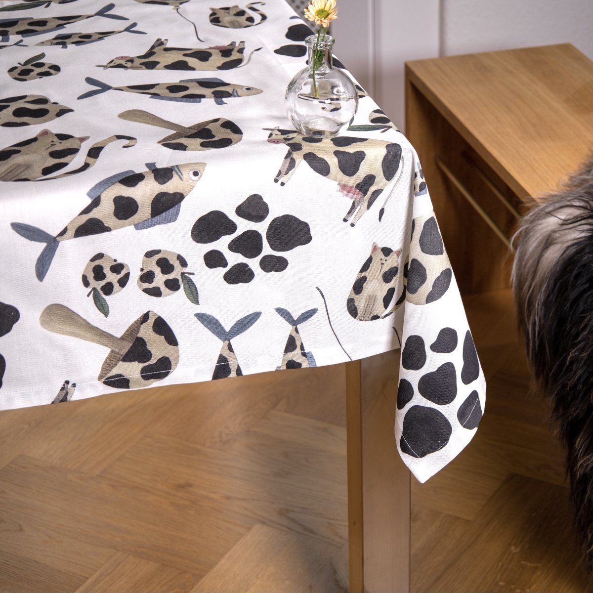 Tessitura Toscana Telerie 'Macchia' bomuldsdug 85x85cm _1