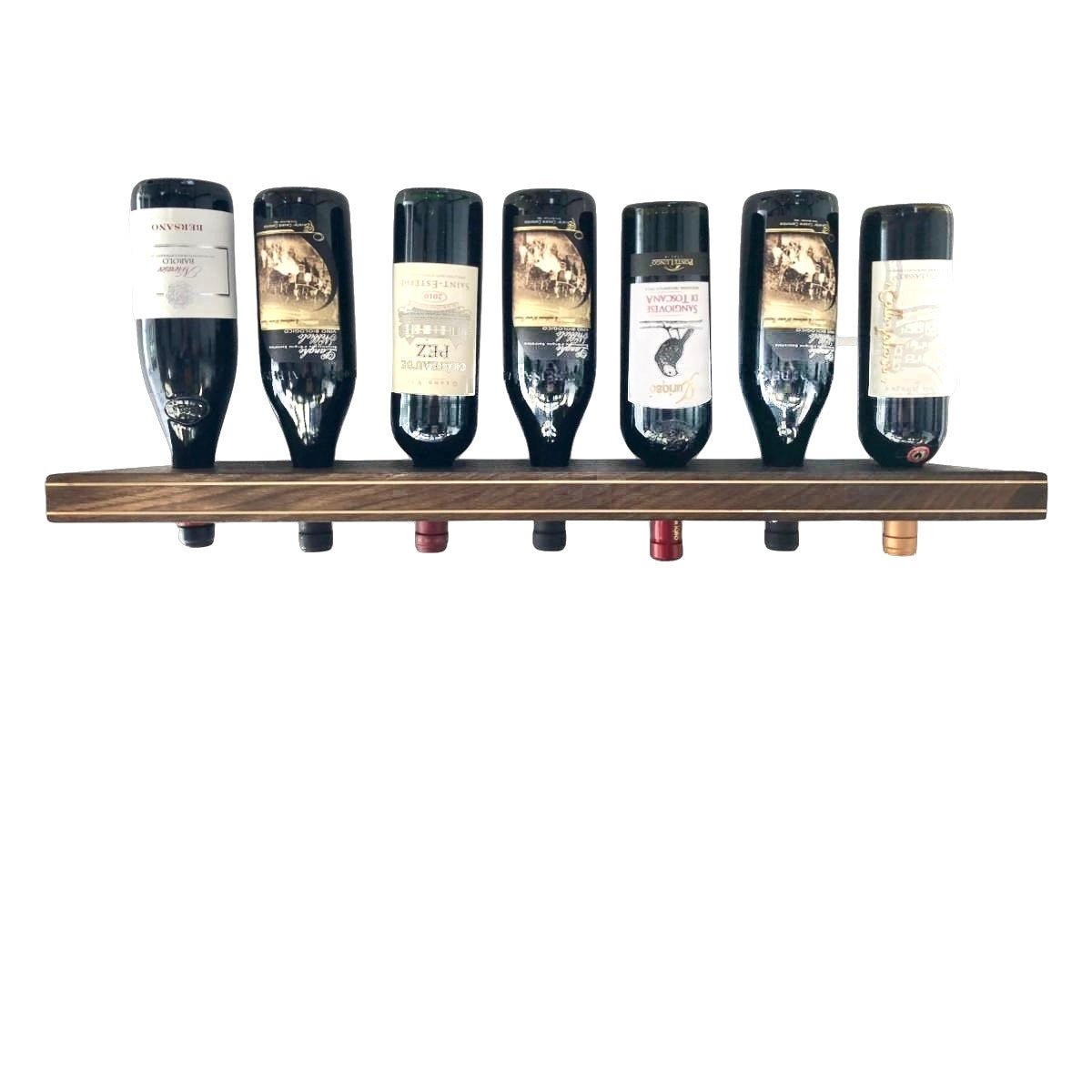 Rune - Jakobsen Woodworks 'D'wine' vinholder Røget egetræ /vandret montering_3