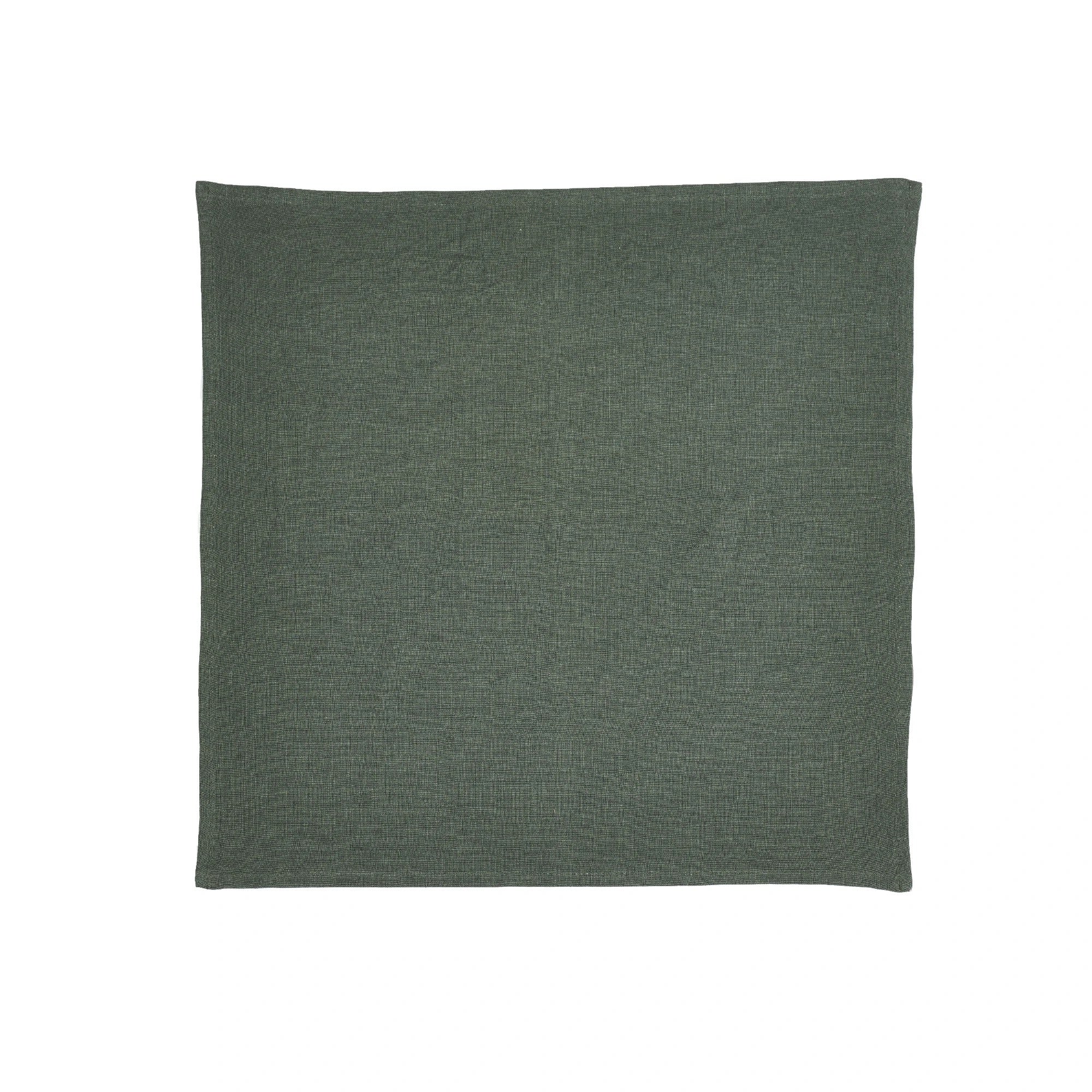 Libeco Ensfarvede hørservietter ‘Skye’ jade, 40 x 40 cm_5