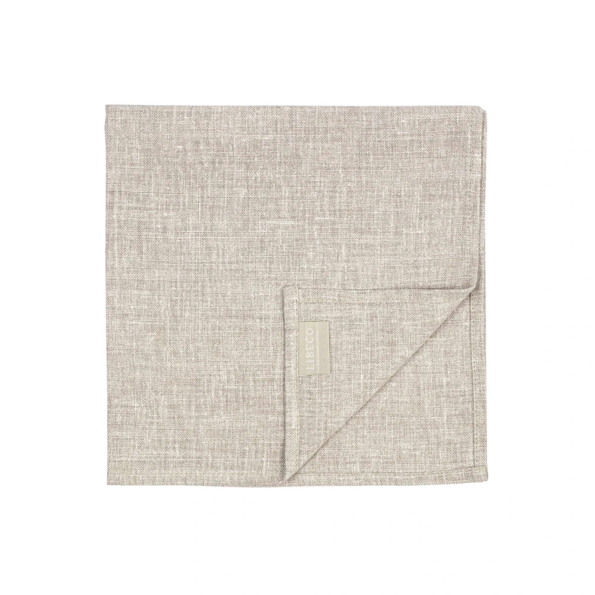 Libeco Ensfarvede hørservietter ‘Riverside’ canelle, 47 x 47 cm_8