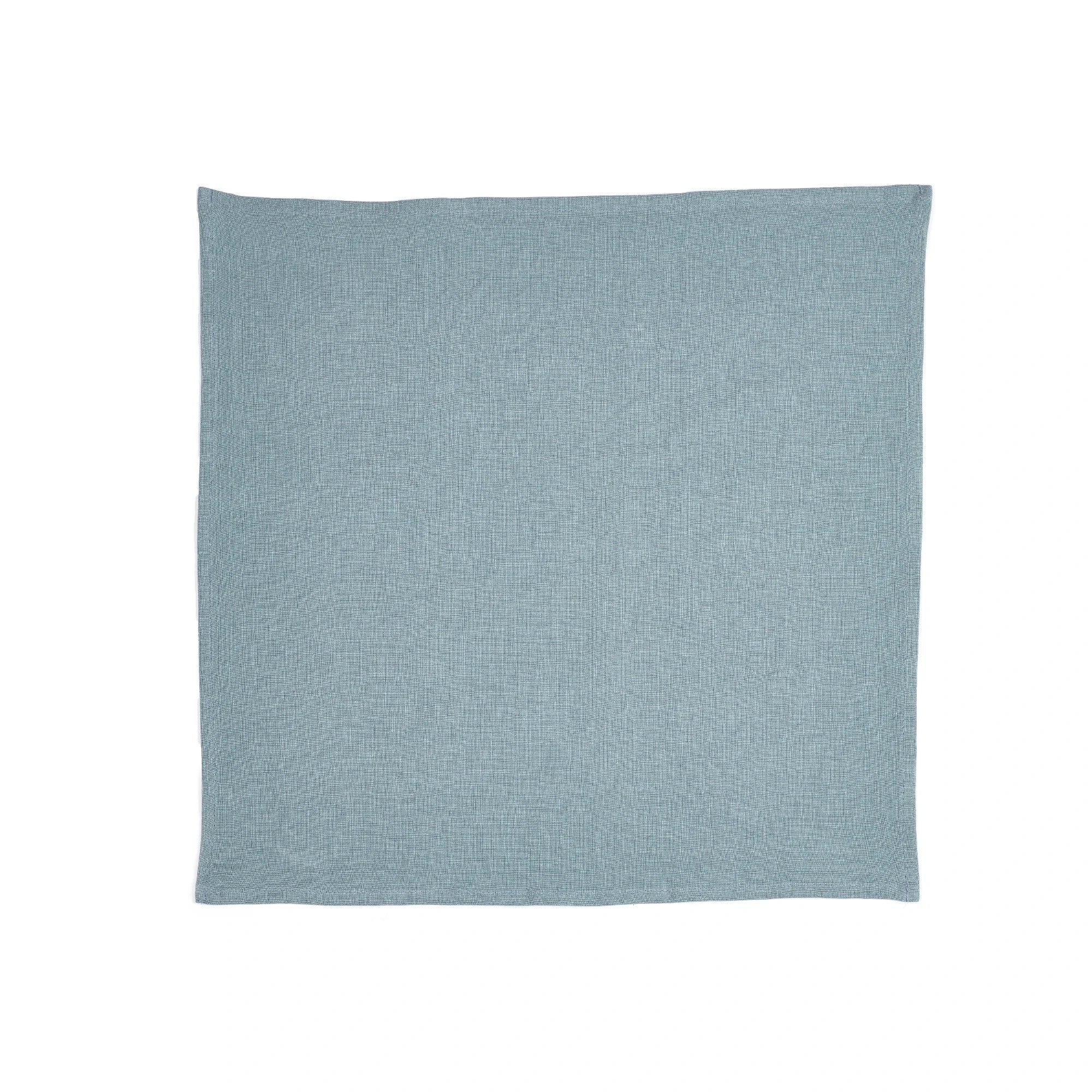 Libeco Ensfarvede hørservietter ‘Skye’ steel blue, 40 x 40 cm_6