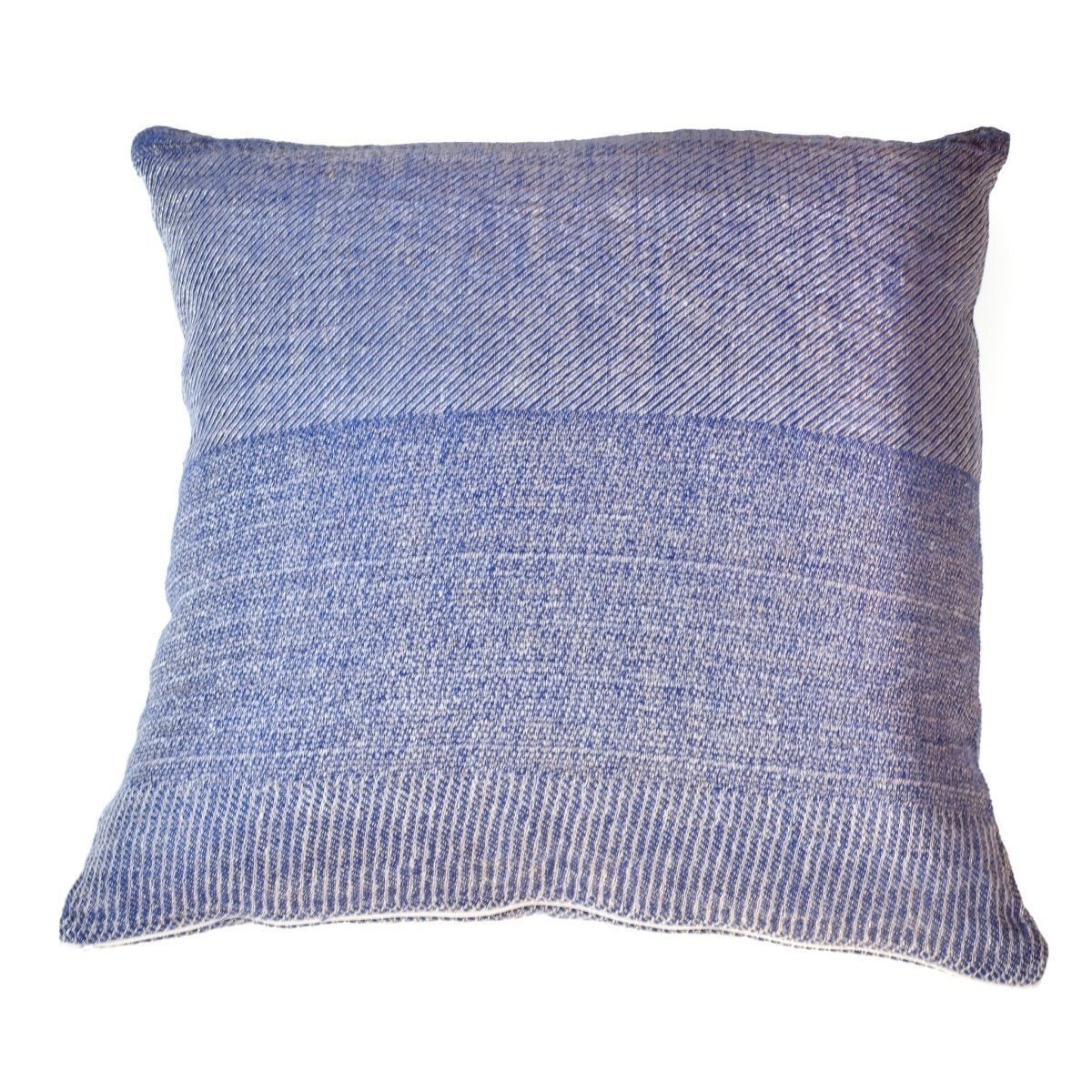 MTP Ensfarvet hørpude 50 x 50cm Blå_3