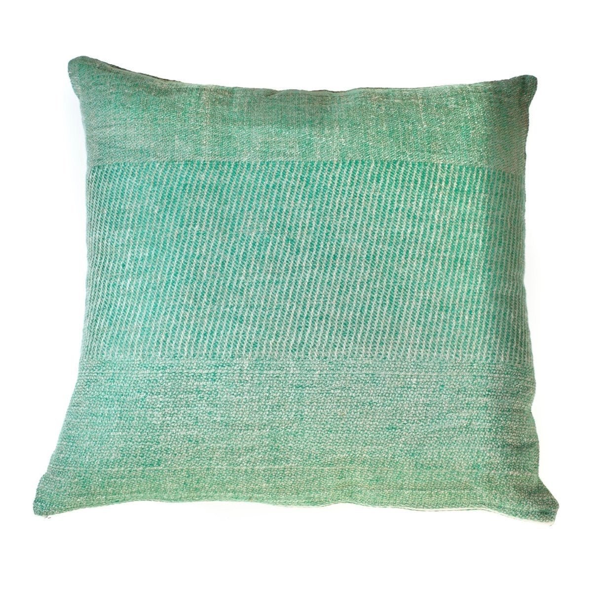 MTP Ensfarvet hørpude 50 x 50cm Grøn_9